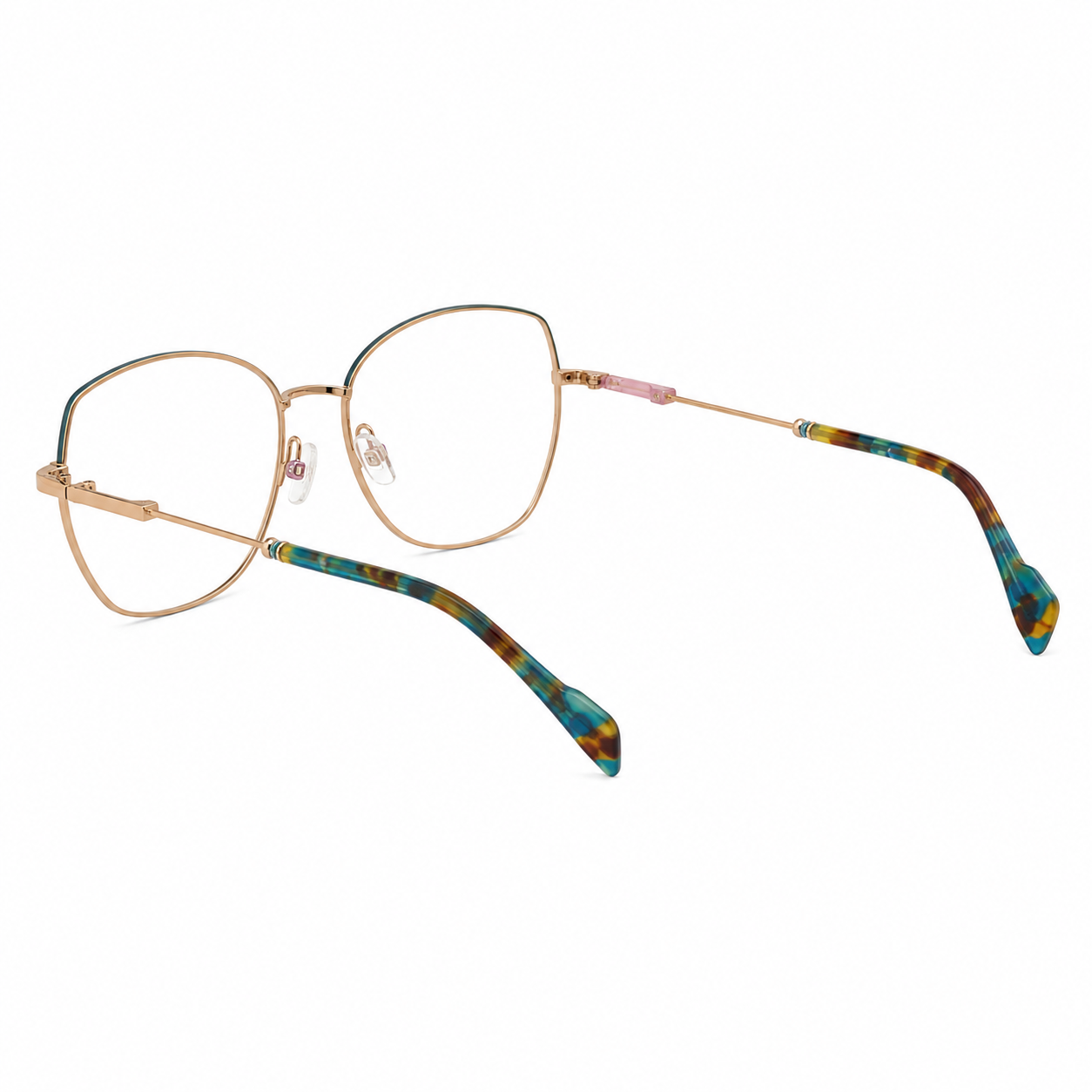 TS-04 C2 · left-angle view · Copper and turquoise tones · Thalia Sodi Eyewear