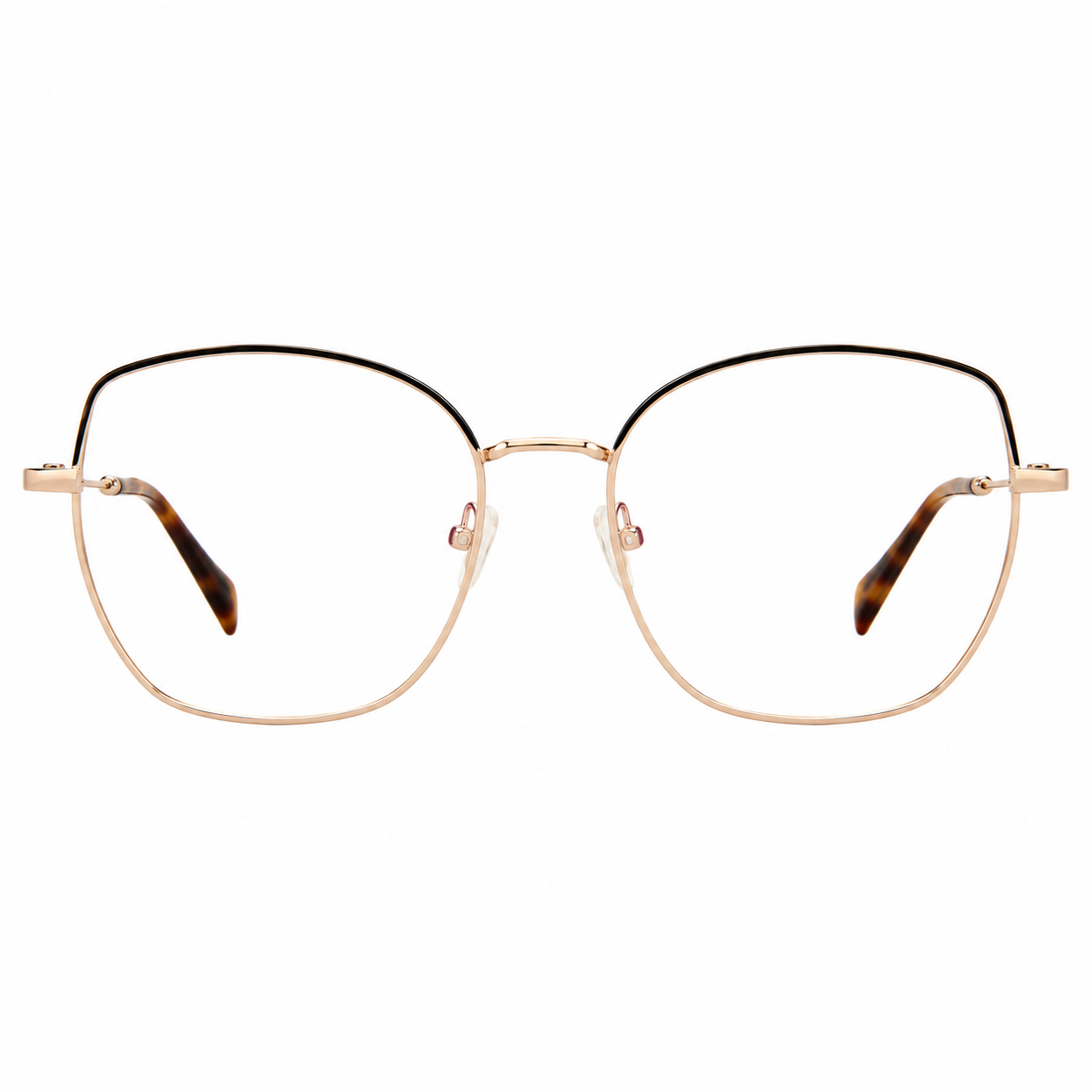 TS-04 C3 · vista frontal · Tonos cobre y negro · Thalia Sodi Eyewear