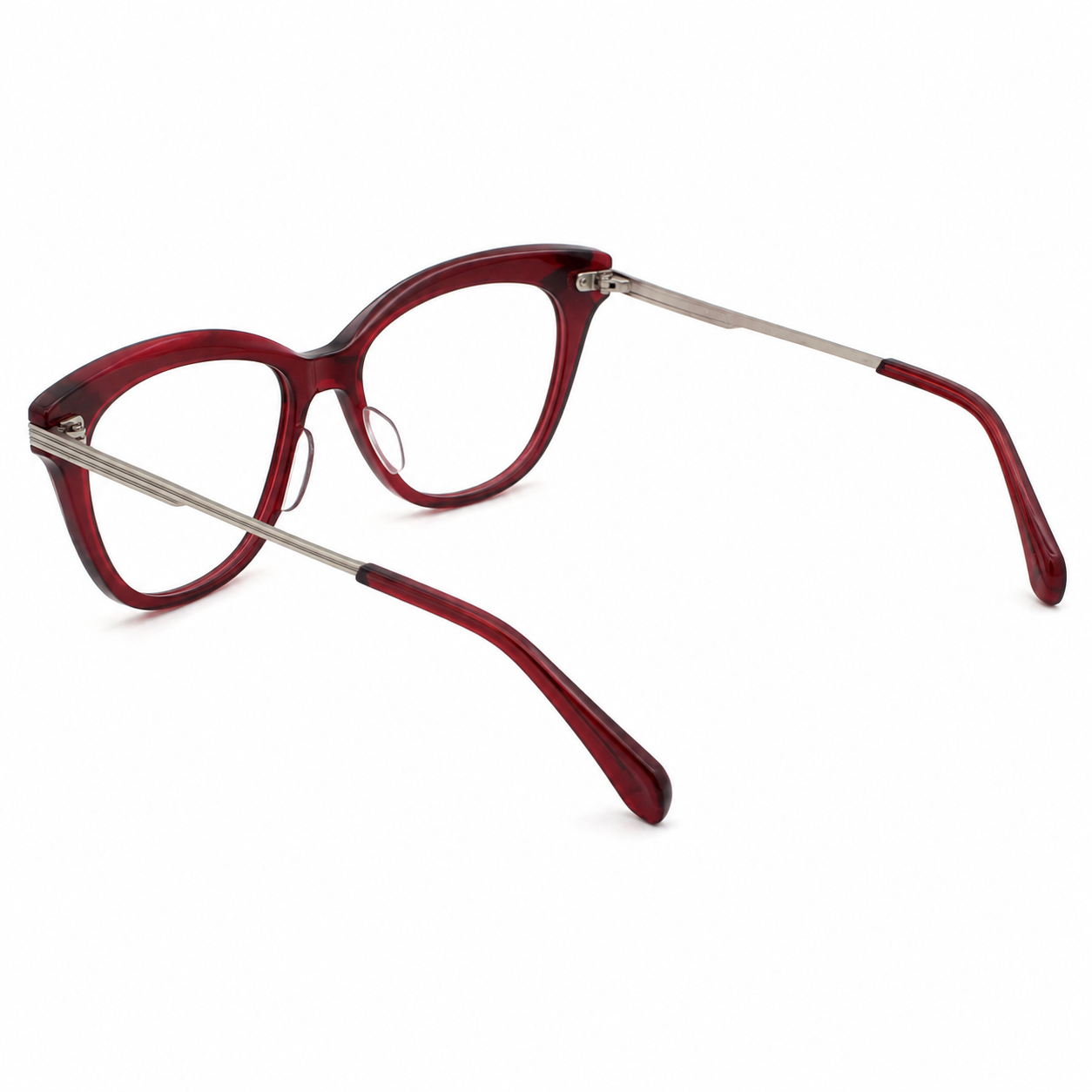 TS-05 C2 · vista diagonal izquierda · Tono vino · Thalia Sodi Eyewear
