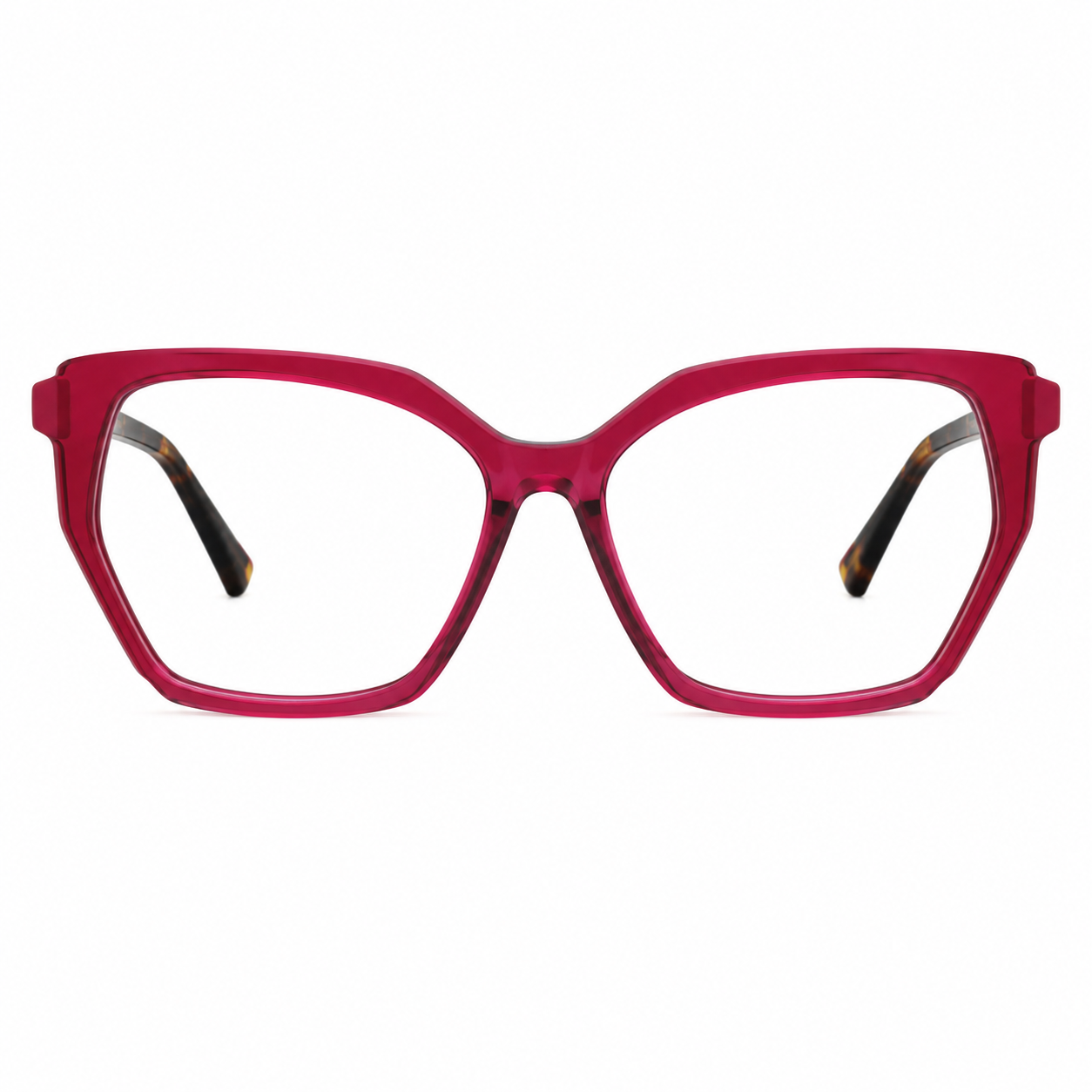 TS-07 C2 · vista frontal · Tonos vino y negro · Thalia Sodi Eyewear