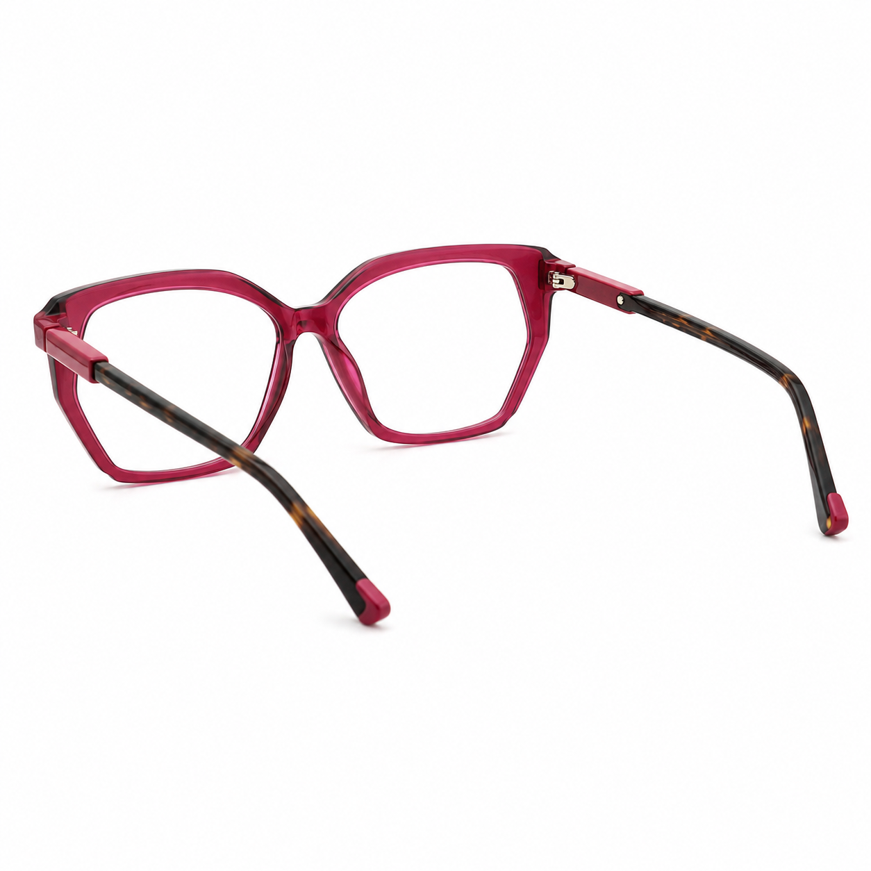 TS-07 C2 · left-angle view · Burgundy and black tones · Thalia Sodi Eyewear