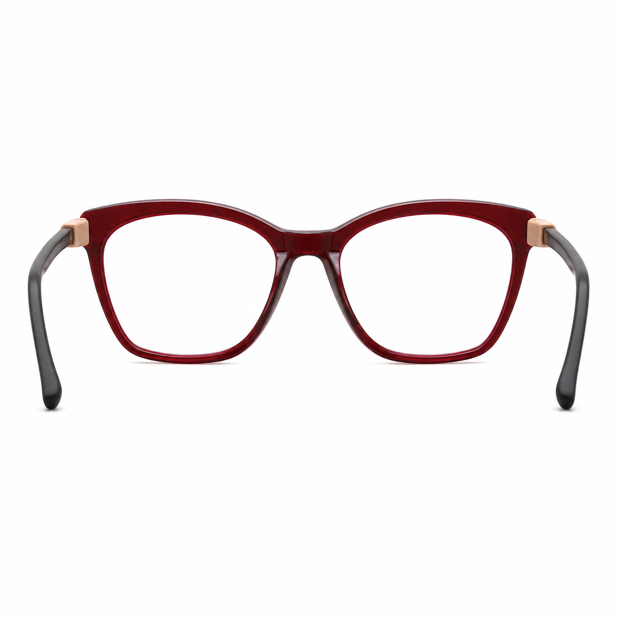 TS-08 C2 · vista 4 · Tonos vino y rojo · Thalia Sodi Eyewear