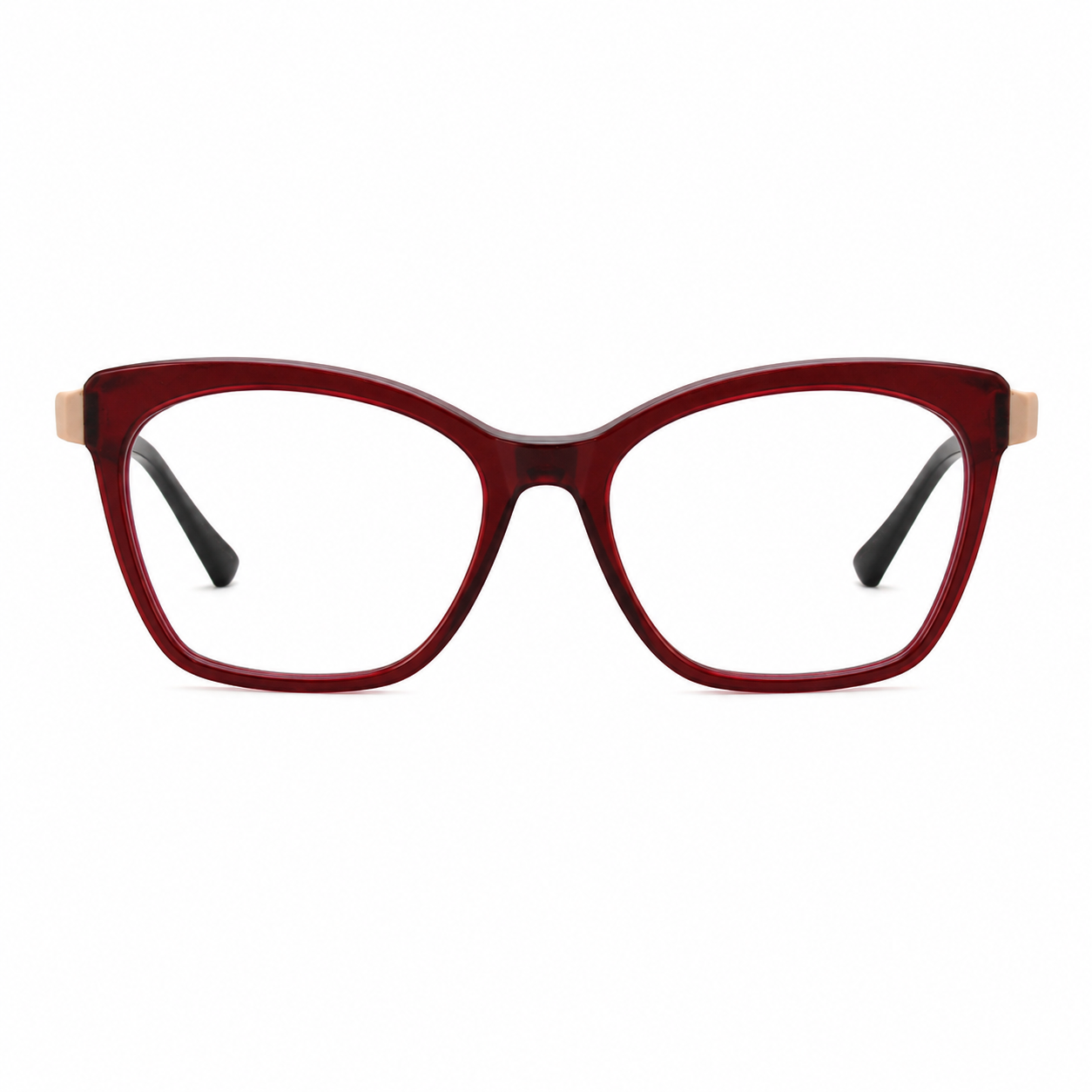 TS-08 C2 · vista frontal · Tonos vino y rojo · Thalia Sodi Eyewear