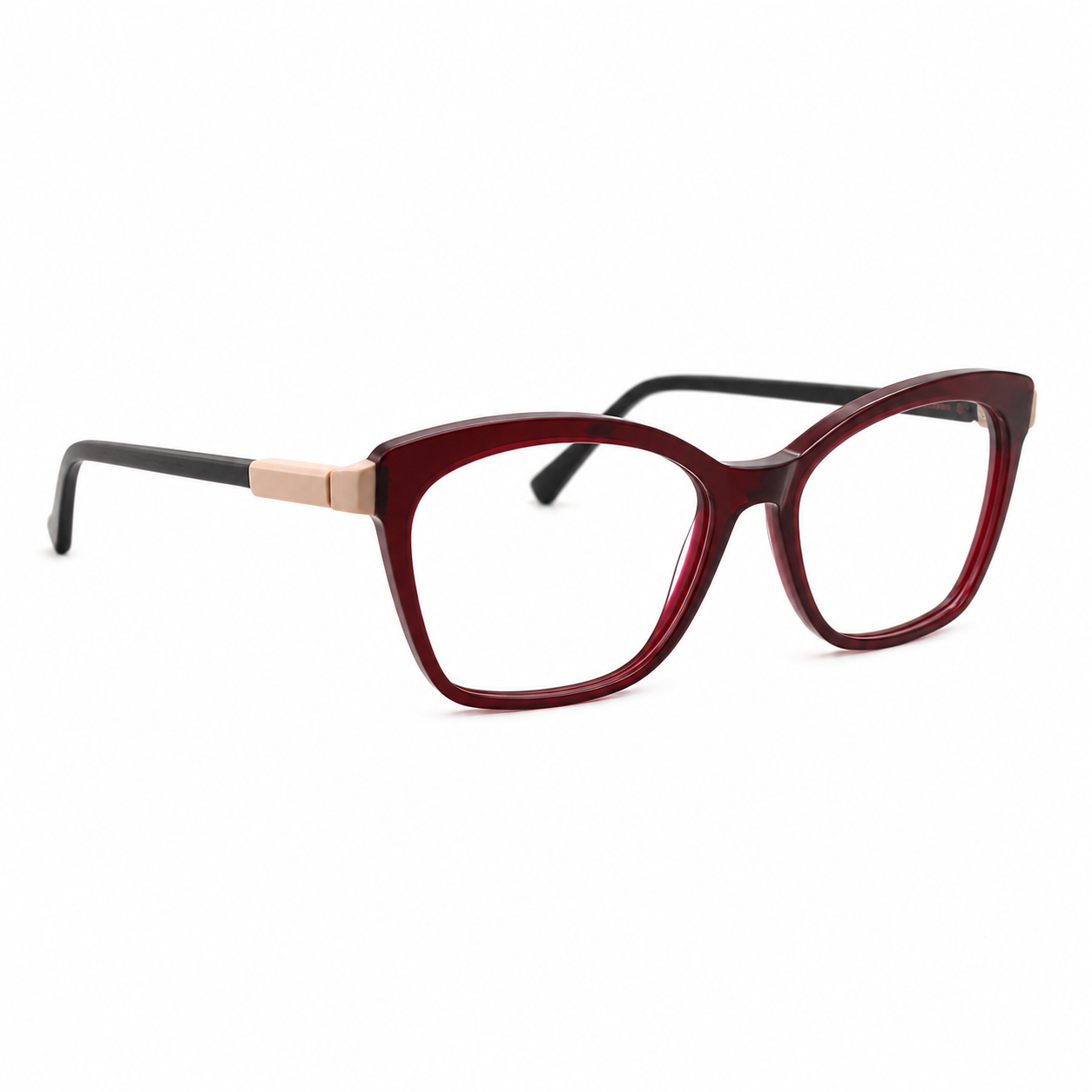 TS-08 C2 · vista 6 · Tonos vino y rojo · Thalia Sodi Eyewear