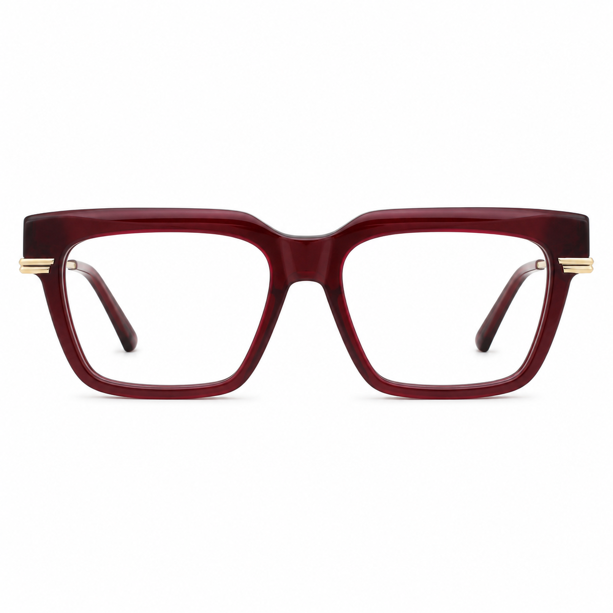 TS-10 C2 · vista frontal · Tonos vino y rojo · Thalia Sodi Eyewear