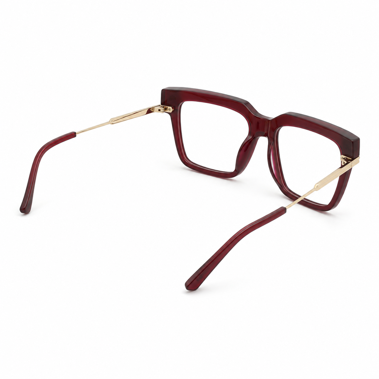 TS-10 C2 · vista 5 · Tonos vino y rojo · Thalia Sodi Eyewear