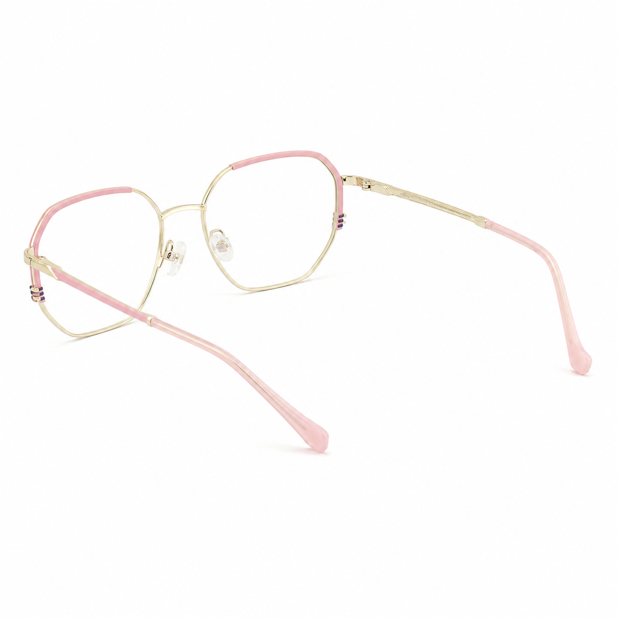 TS-13 C2 · vista diagonal izquierda · Tonos rojo y amarillo · Thalia Sodi Eyewear