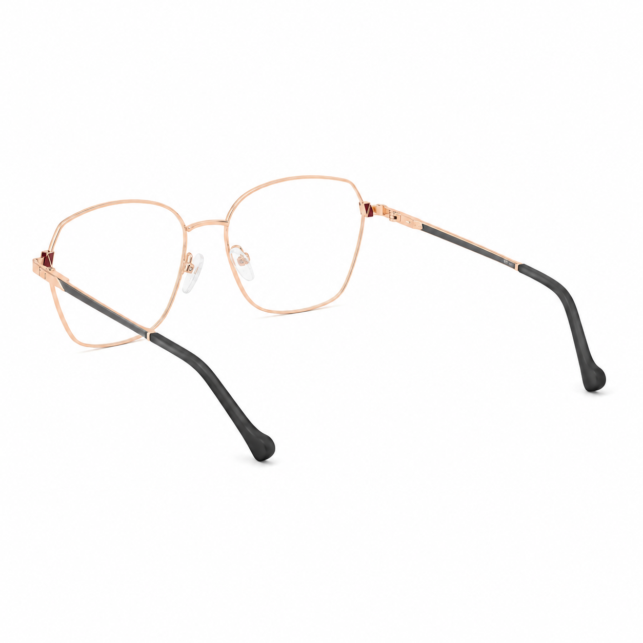 TS-14 C2 · vista diagonal izquierda · Tonos cobre y negro · Thalia Sodi Eyewear