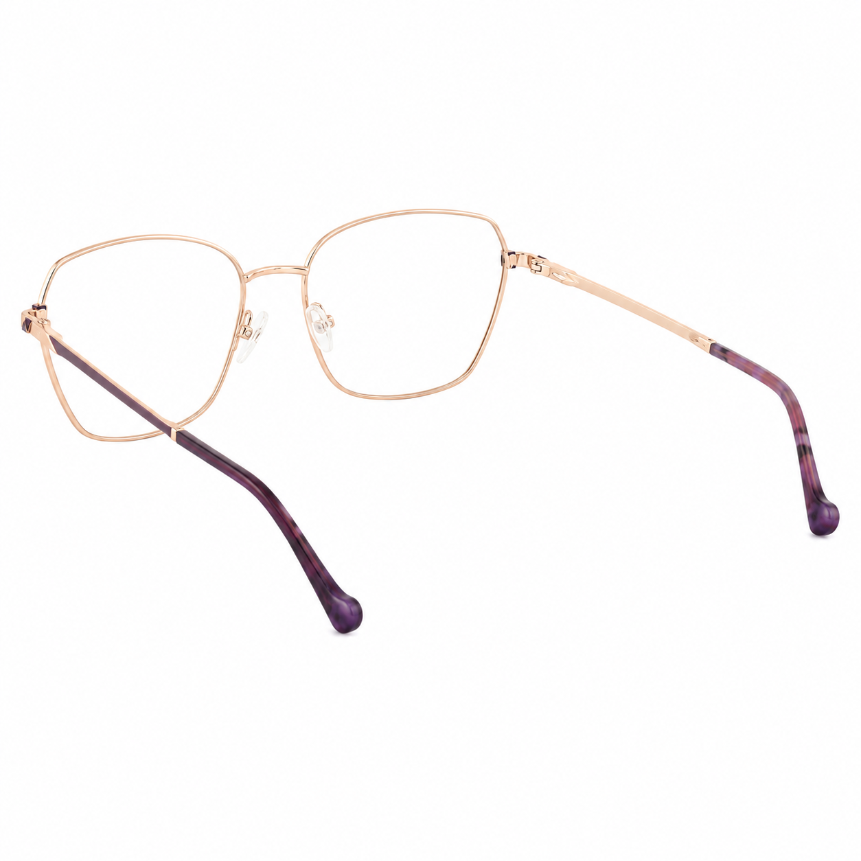 TS-14 C3 · vista diagonal izquierda · Tonos cobre y vino · Thalia Sodi Eyewear
