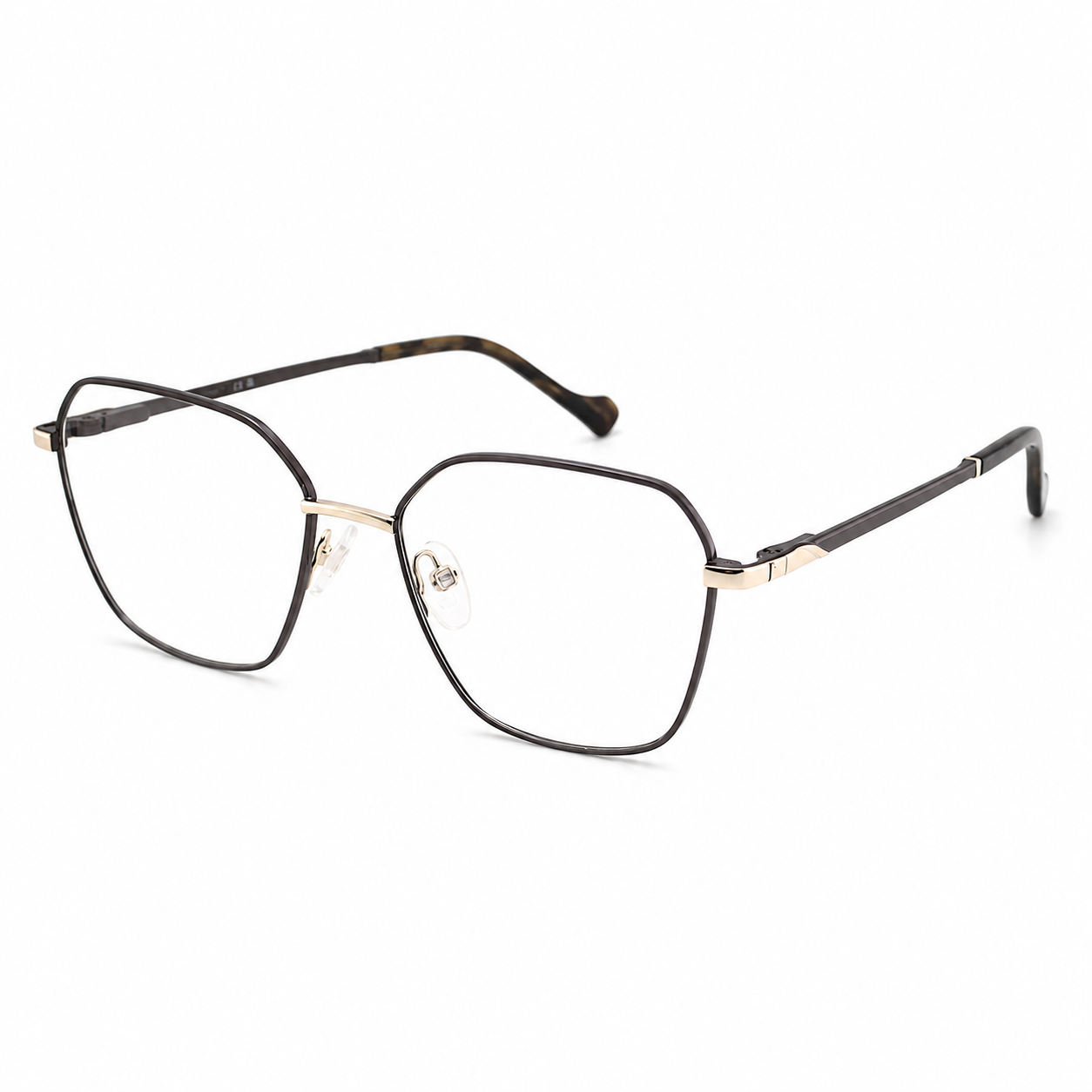 TS-15 C3 · vista diagonal derecha · Tonos gris oscuro y gris · Thalia Sodi Eyewear