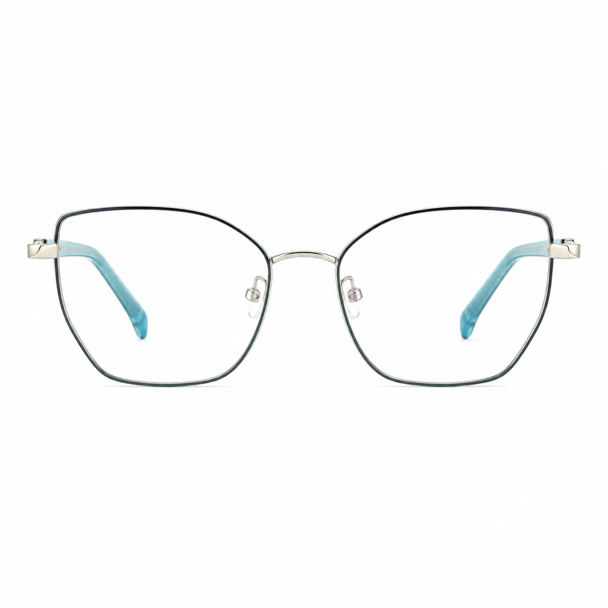 TS-17 C2 · vista frontal · Tonos gris claro y gris oscuro · Thalia Sodi Eyewear
