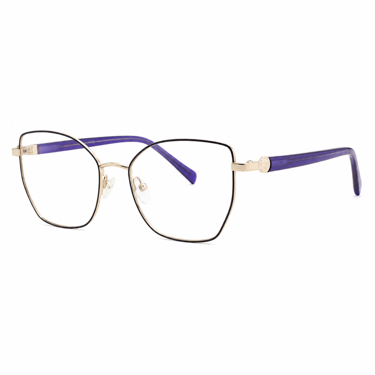 TS-17 C3 · vista diagonal derecha · Tonos negro y rojo · Thalia Sodi Eyewear