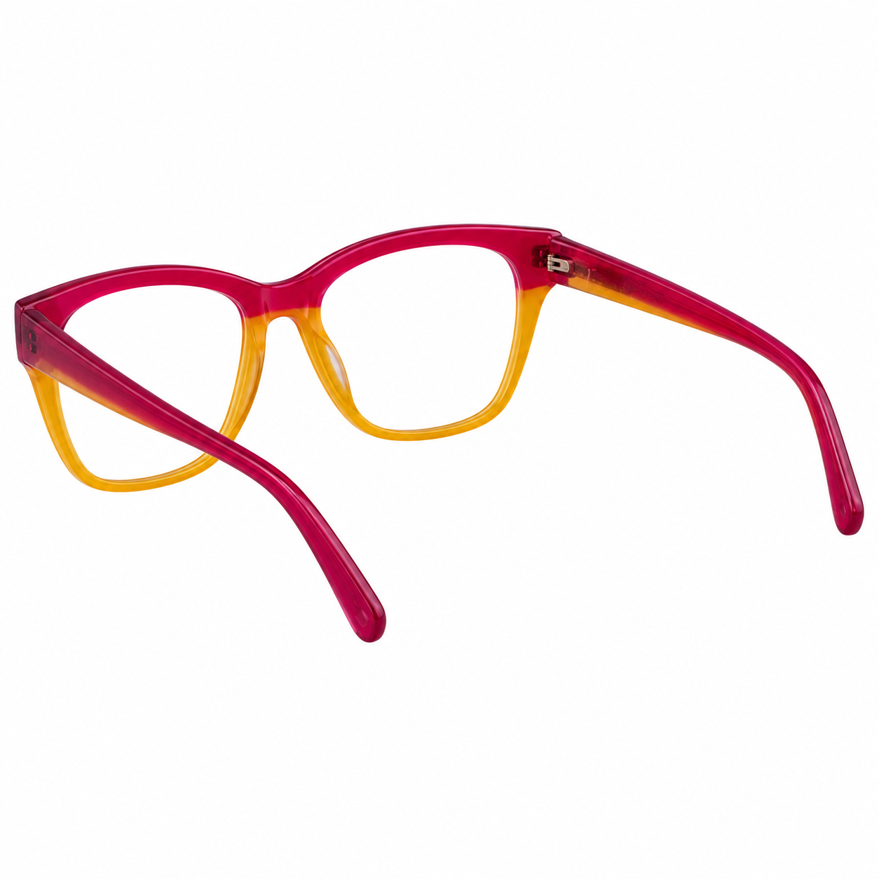 TS-22 C2 · vista diagonal izquierda · Tonos rojo y dorado · Thalia Sodi Eyewear