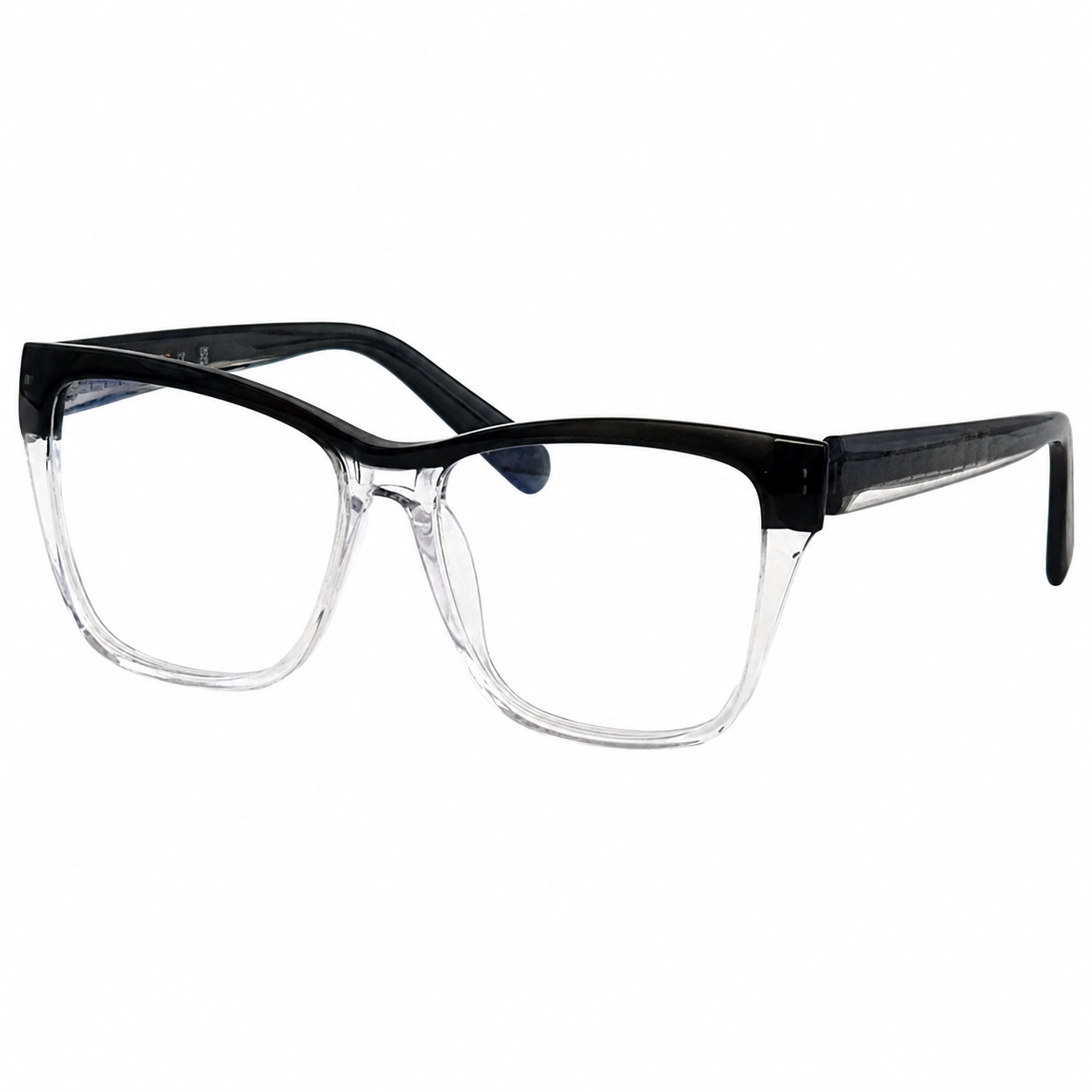 TS-22 C3 · vista diagonal derecha · Tonos negro y gris oscuro · Thalia Sodi Eyewear