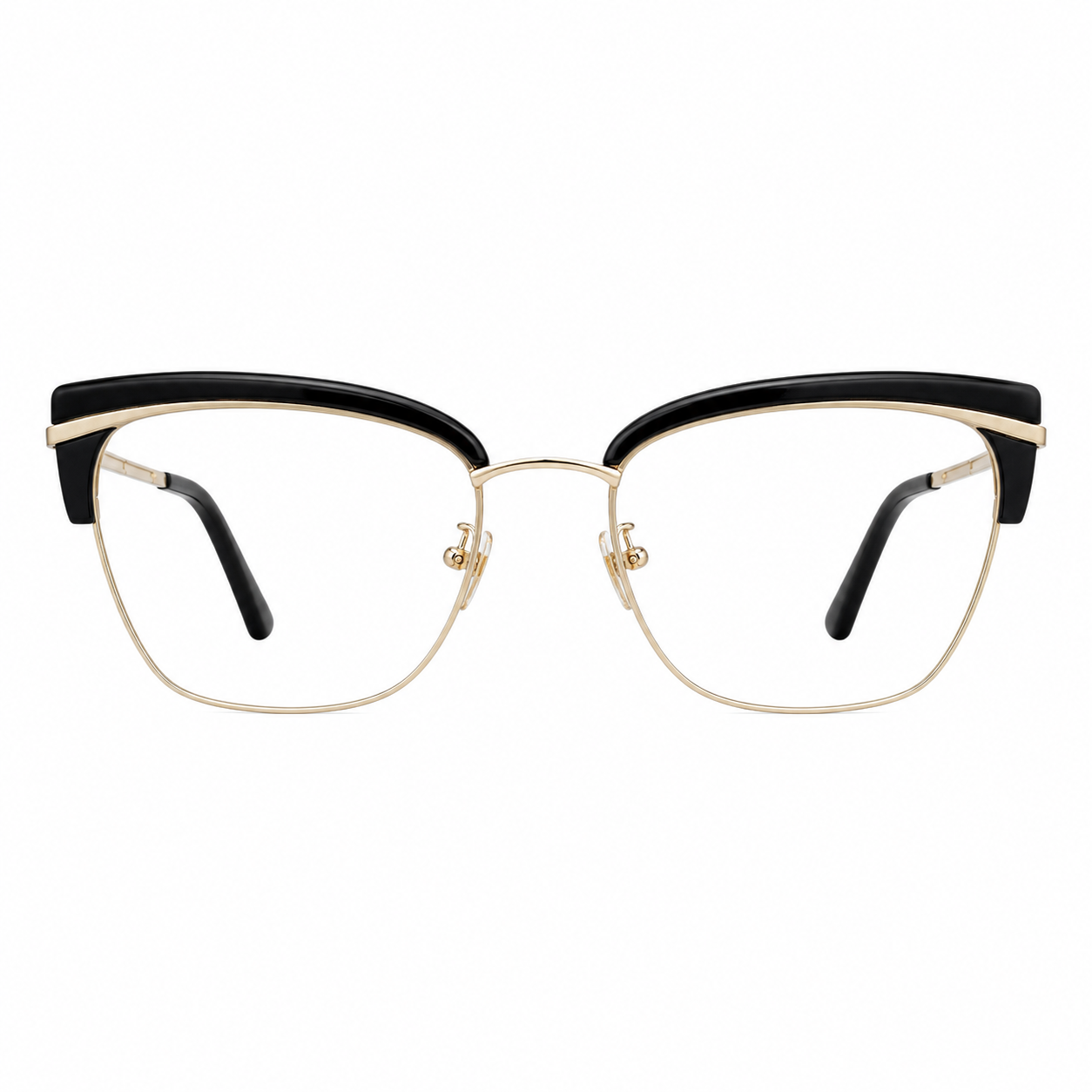 TS-23 C2 · vista frontal · Tonos negro y amarillo · Thalia Sodi Eyewear