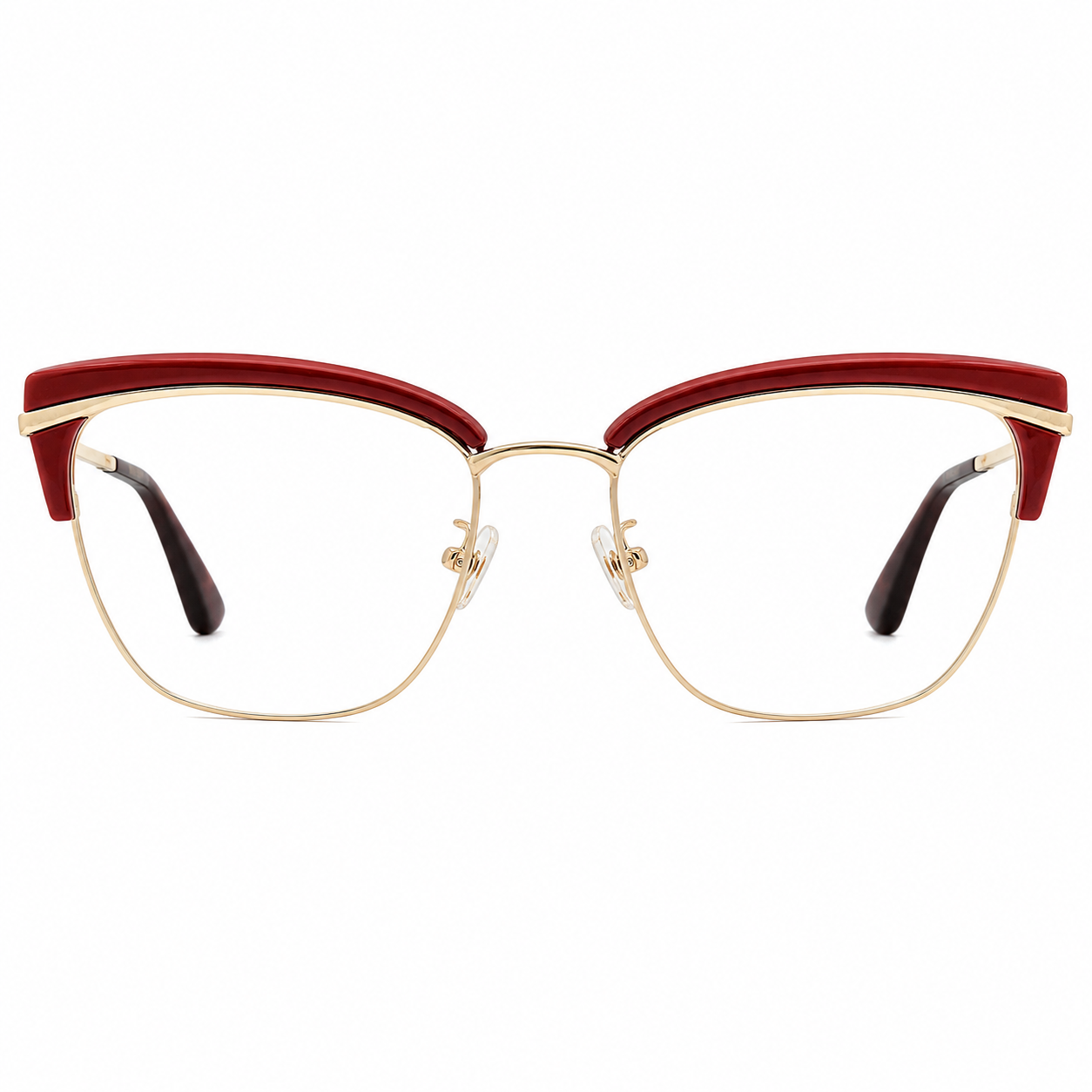 TS-23 C3 · vista frontal · Tonos vino y cobre · Thalia Sodi Eyewear
