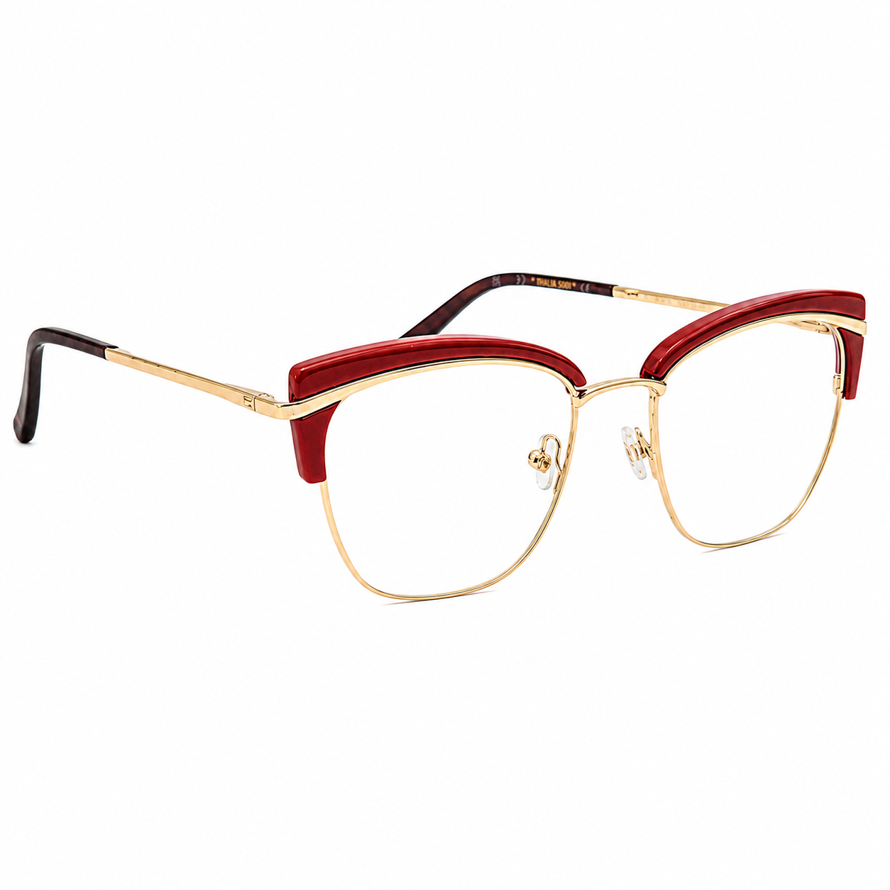 TS-23 C3 · vista 6 · Tonos vino y cobre · Thalia Sodi Eyewear