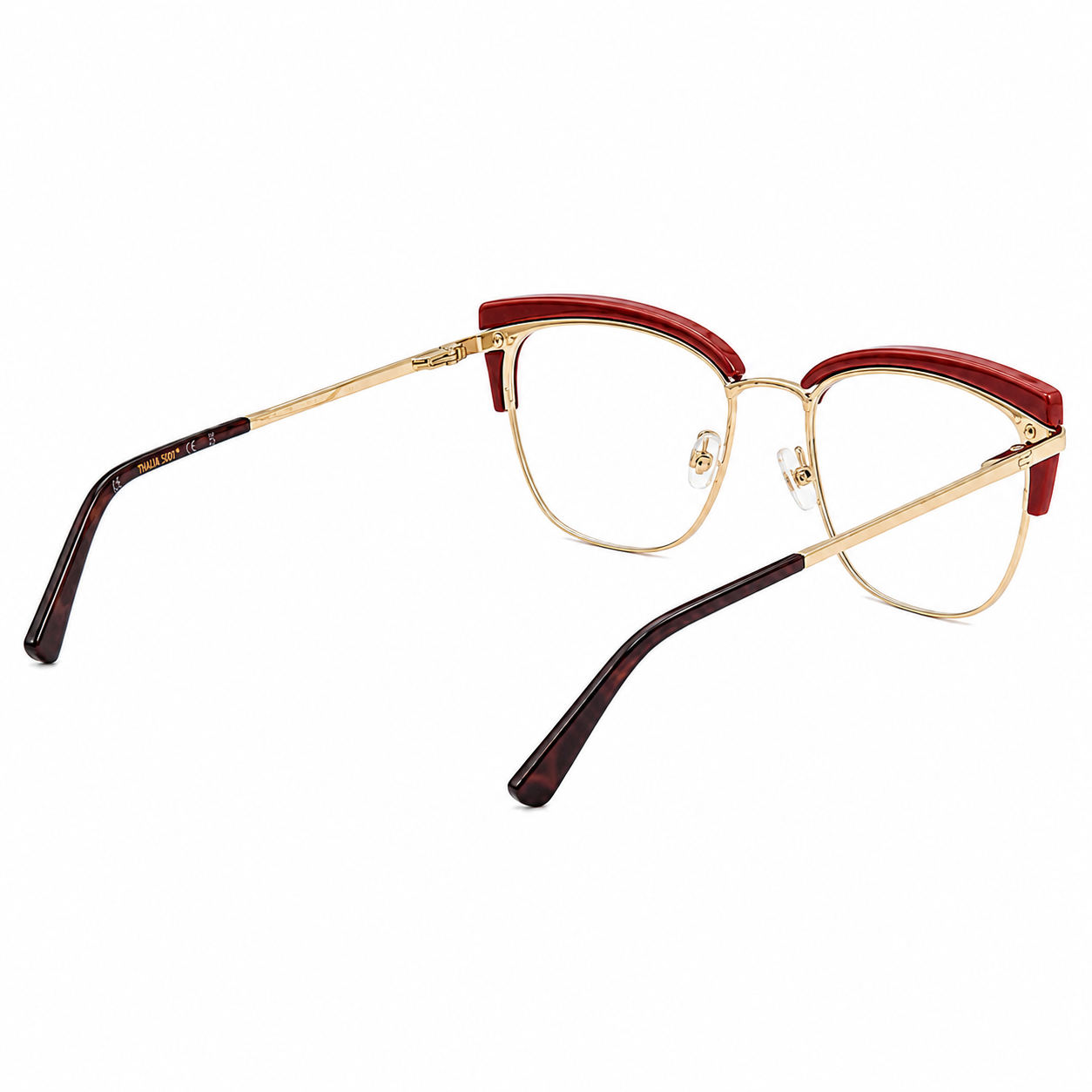 TS-23 C3 · vista 5 · Tonos vino y cobre · Thalia Sodi Eyewear