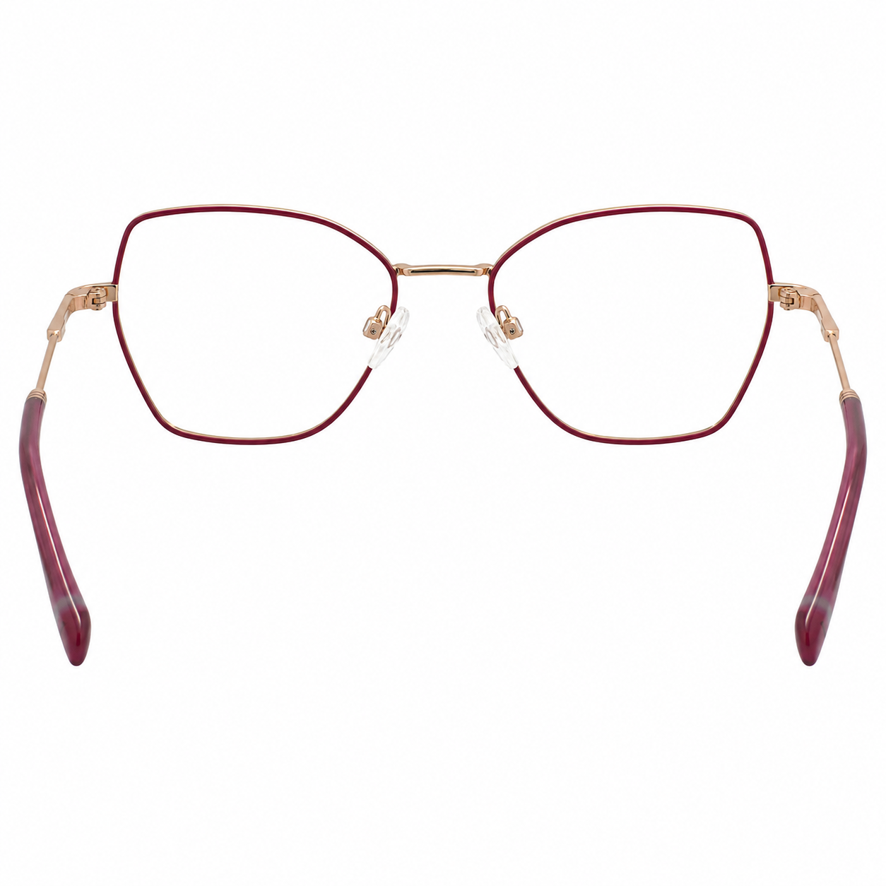 TS-24 C3 · vista 4 · Tonos rojo y cobre · Thalia Sodi Eyewear