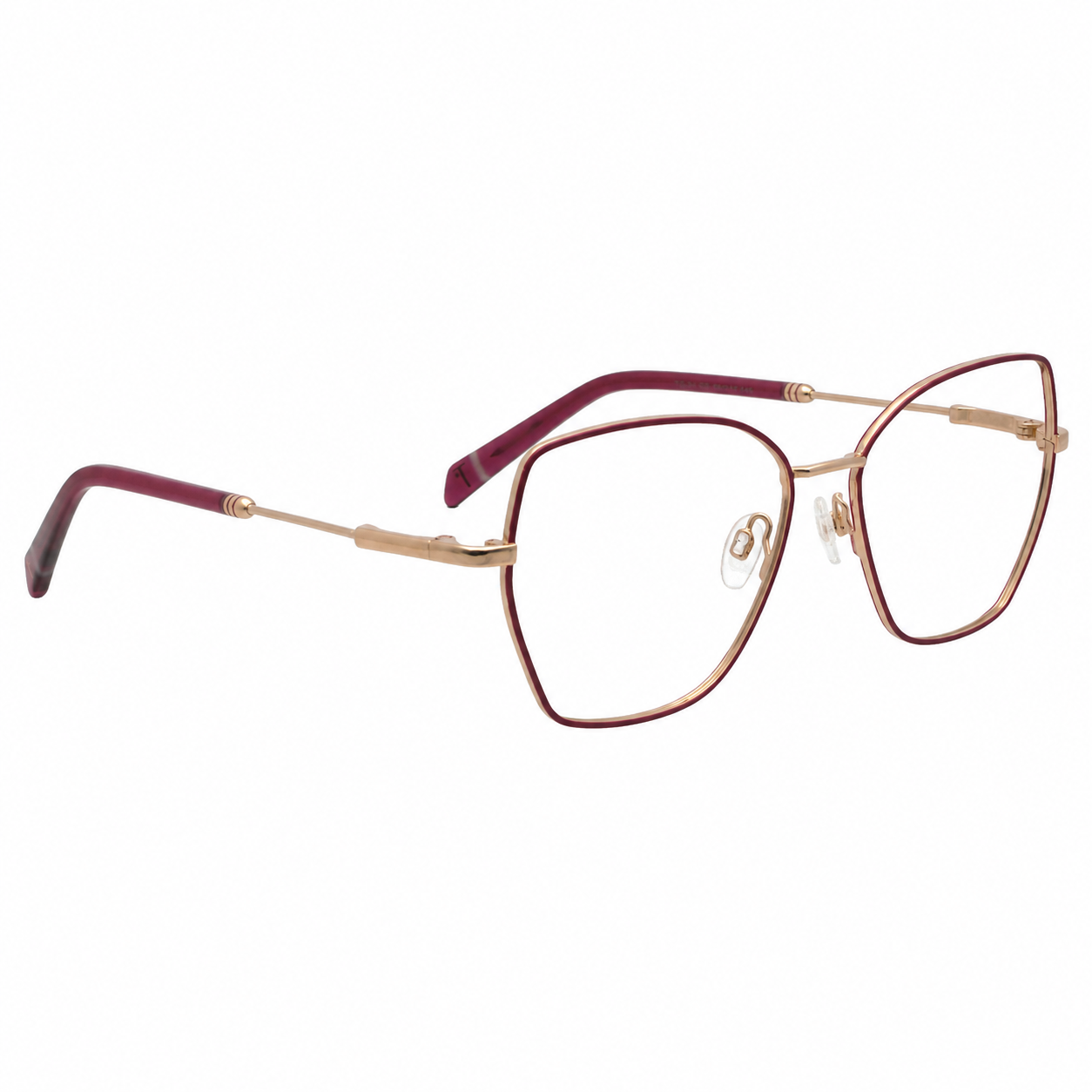 TS-24 C3 · vista 6 · Tonos rojo y cobre · Thalia Sodi Eyewear