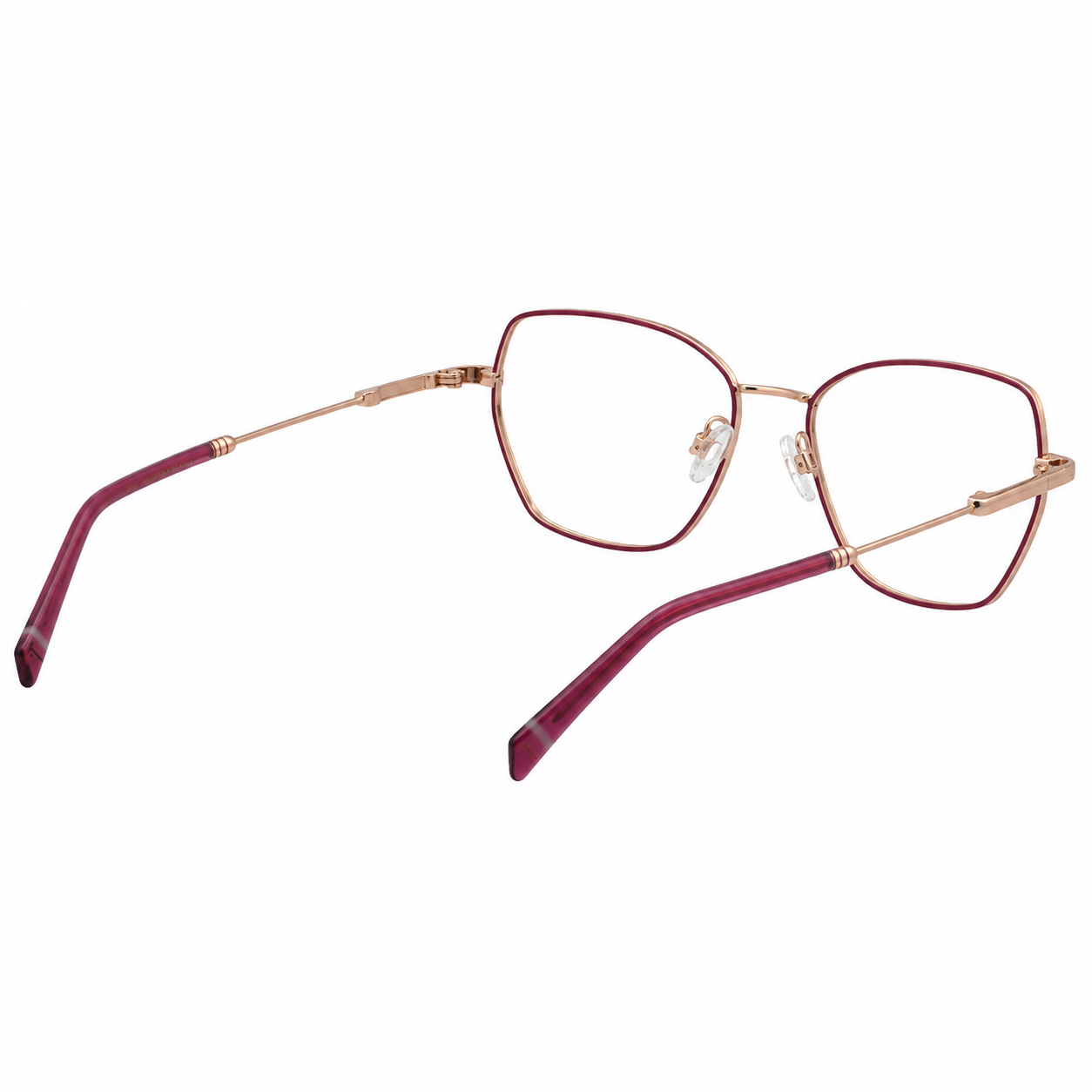TS-24 C3 · vista 5 · Tonos rojo y cobre · Thalia Sodi Eyewear