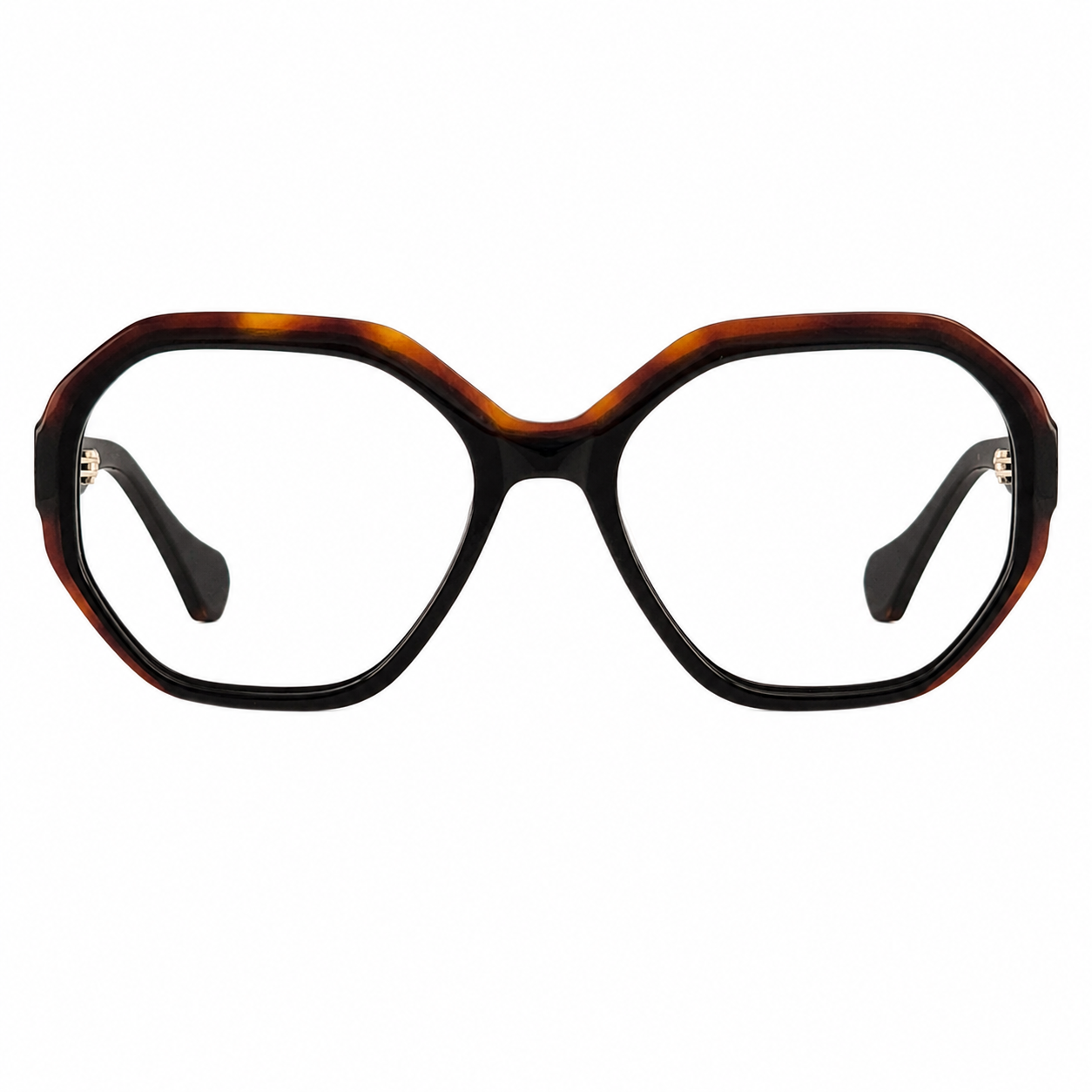 TS-26 C3 · vista frontal · Tonos negro y gris oscuro · Thalia Sodi Eyewear