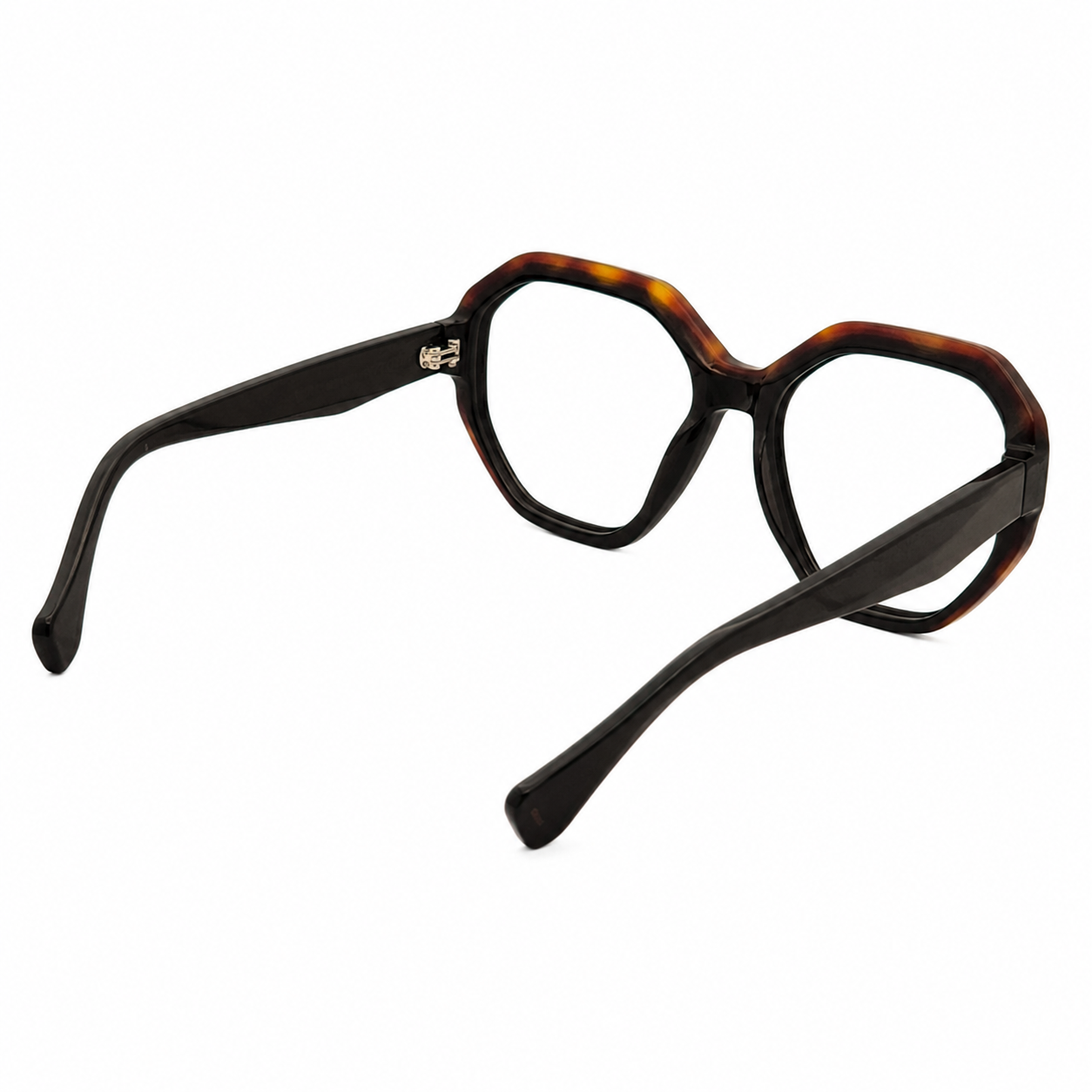 TS-26 C3 · vista 5 · Tonos negro y gris oscuro · Thalia Sodi Eyewear