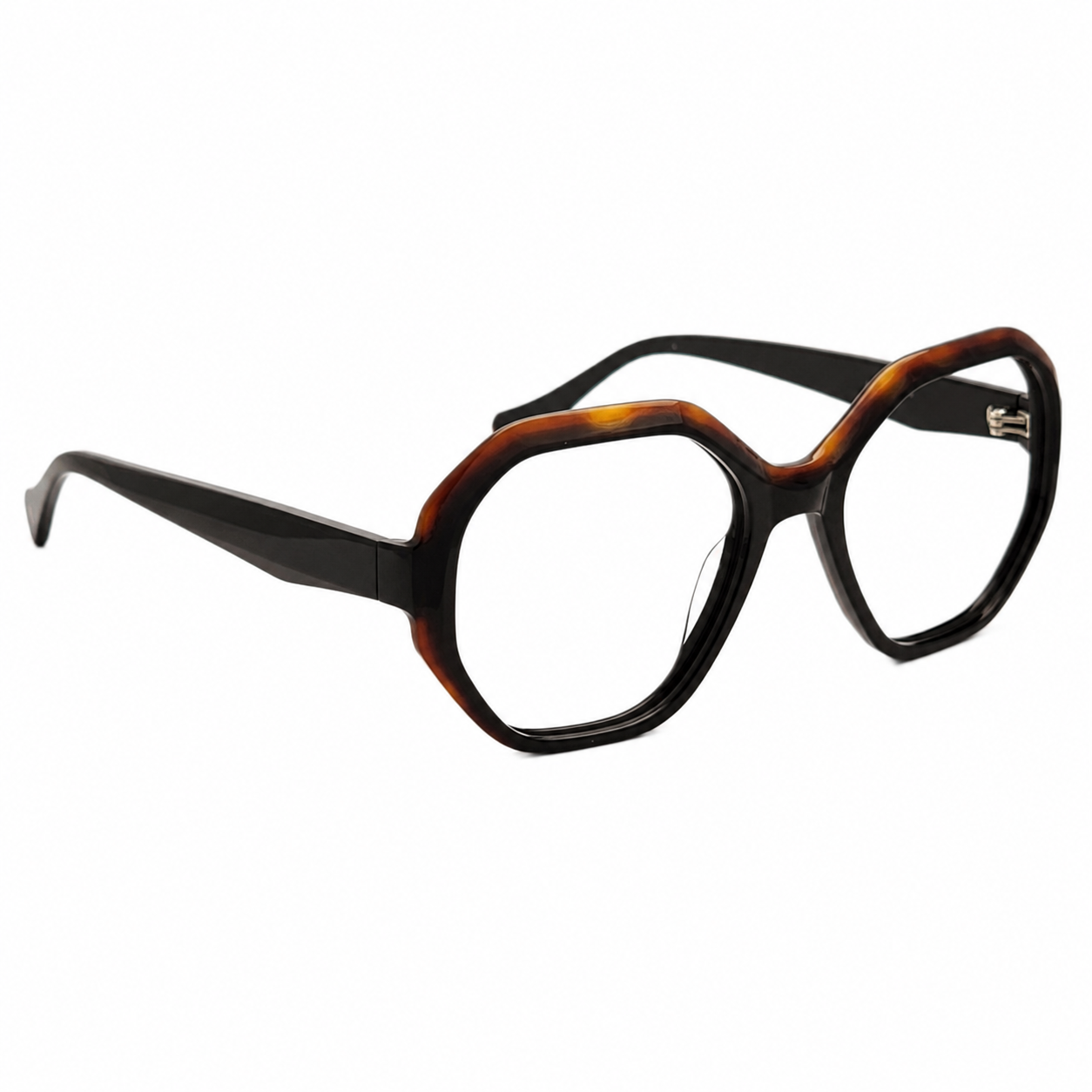 TS-26 C3 · vista 6 · Tonos negro y gris oscuro · Thalia Sodi Eyewear