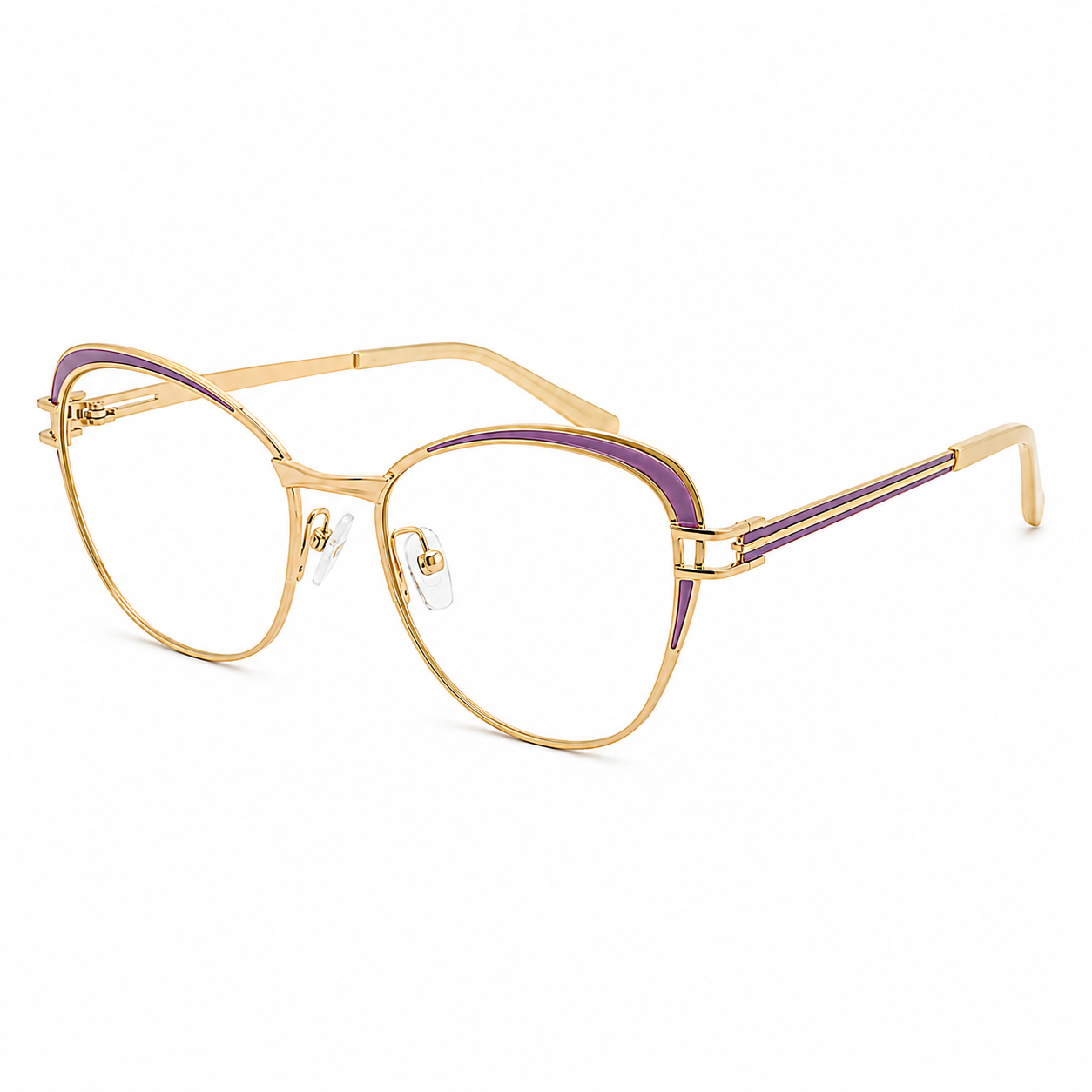 TS-28 C2 · vista diagonal derecha · Tonos beige y vino · Thalia Sodi Eyewear