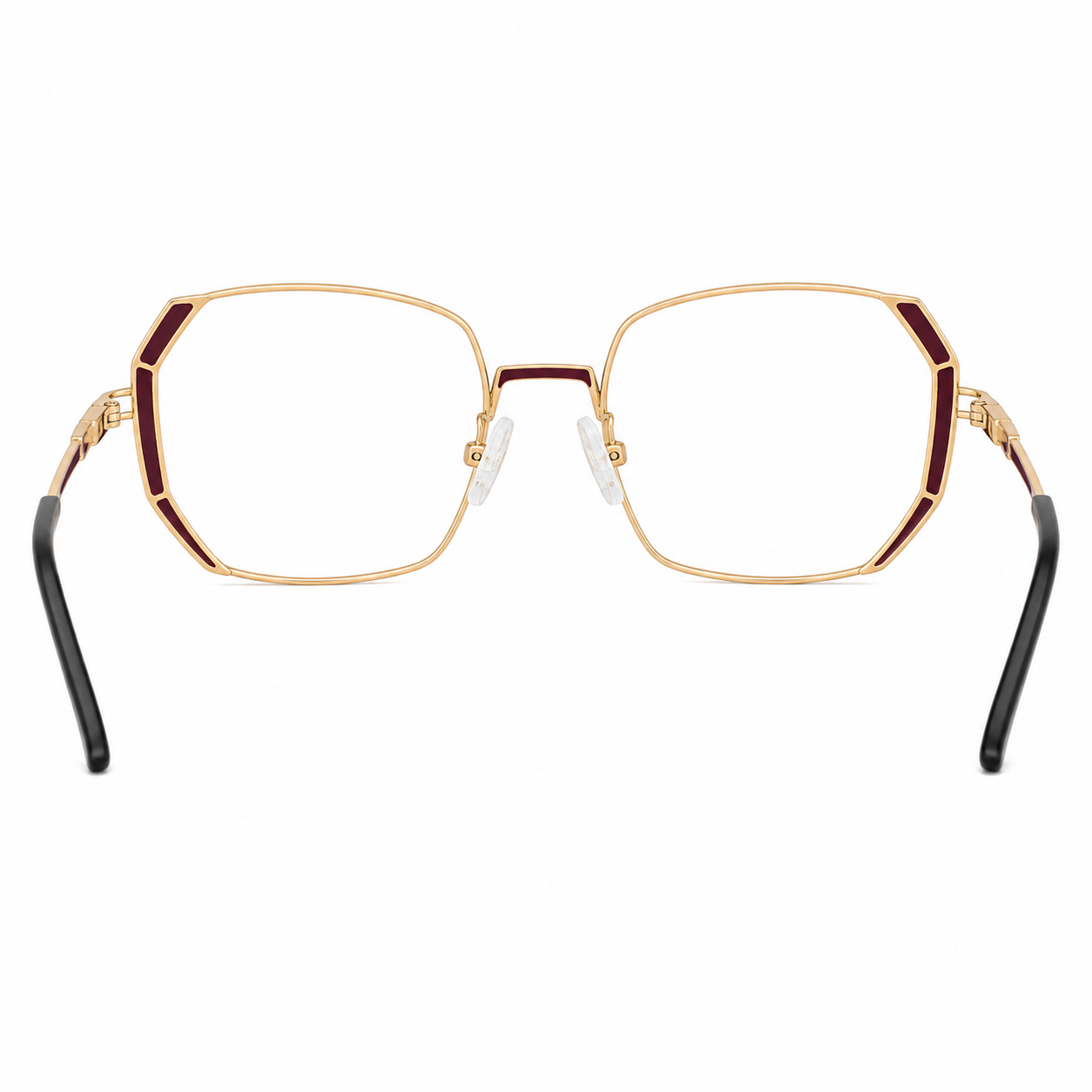 TS-30 C2 · vista 4 · Tonos rojo y beige · Thalia Sodi Eyewear