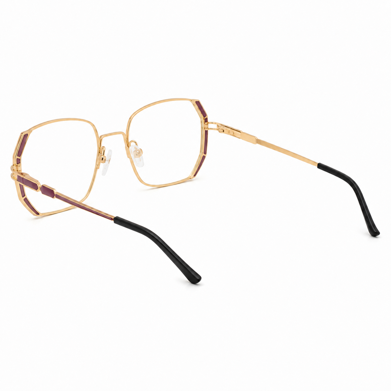 TS-30 C2 · vista diagonal izquierda · Tonos rojo y beige · Thalia Sodi Eyewear