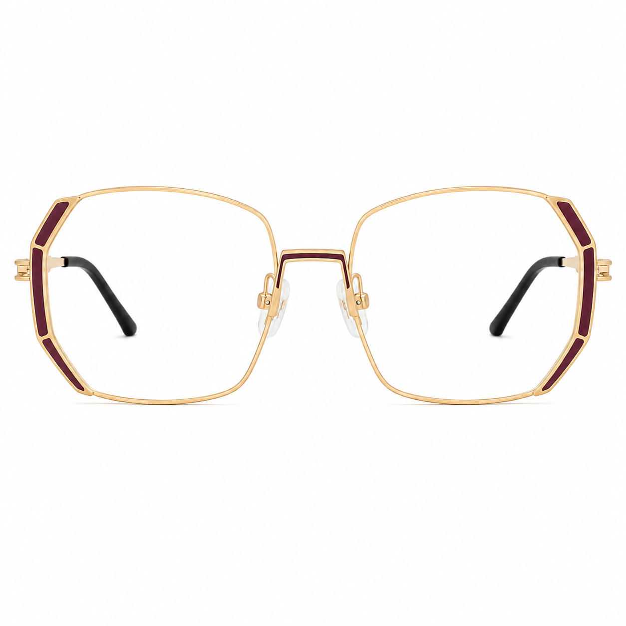 TS-30 C2 · vista frontal · Tonos rojo y beige · Thalia Sodi Eyewear