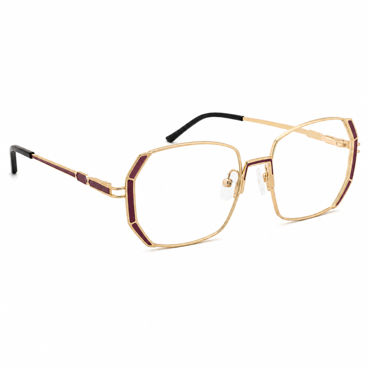 TS-30 C2 · vista 6 · Tonos rojo y beige · Thalia Sodi Eyewear