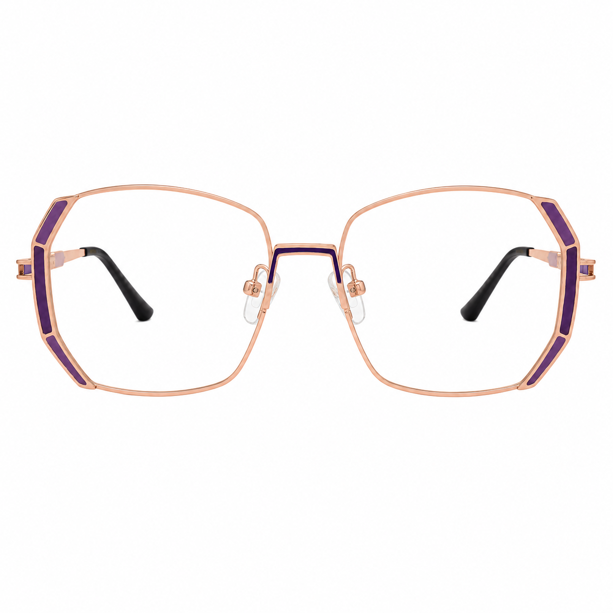TS-30 C3 · vista frontal · Tonos cobre y morado · Thalia Sodi Eyewear