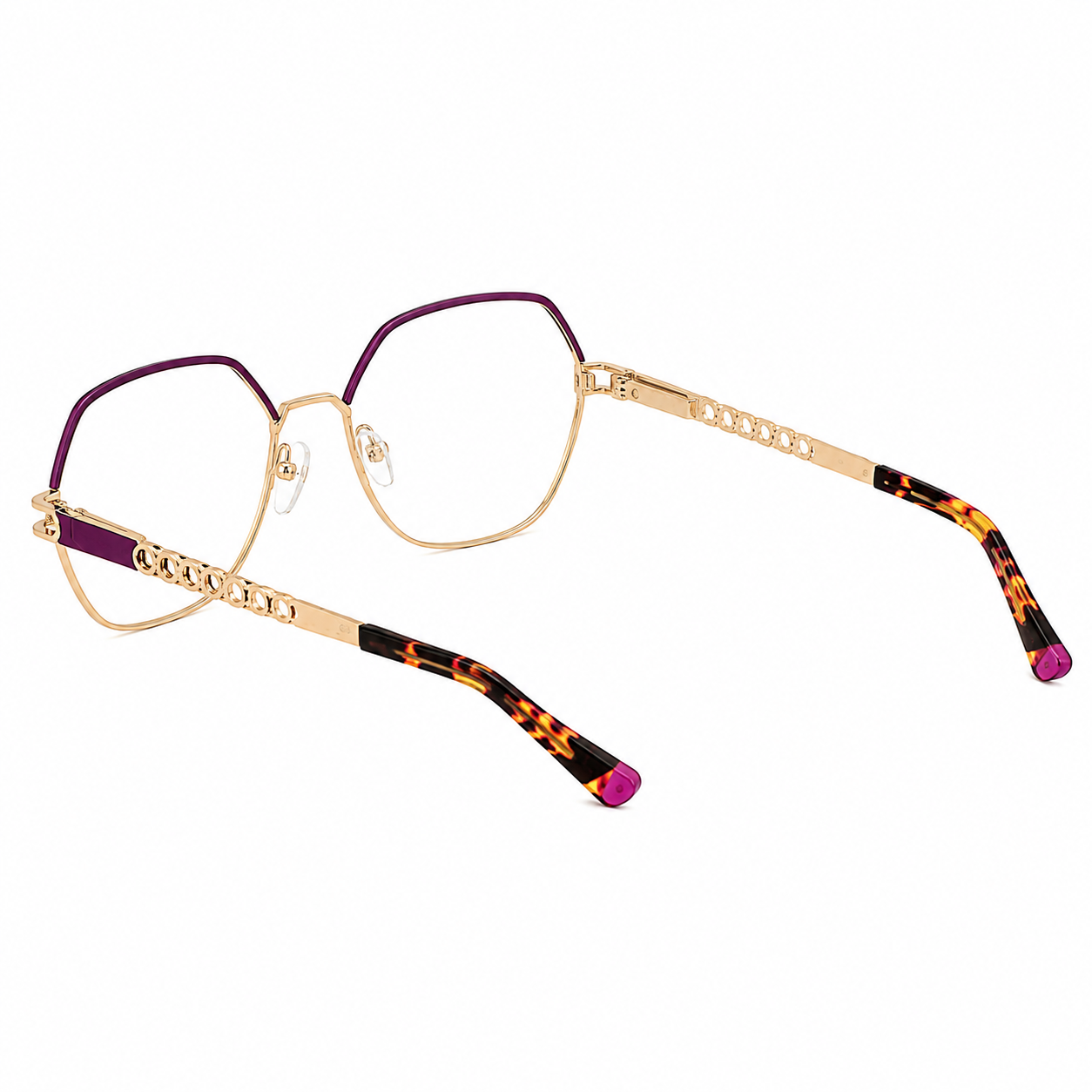 TS-29 C2 · vista diagonal izquierda · Tonos cobre y rojo · Thalia Sodi Eyewear