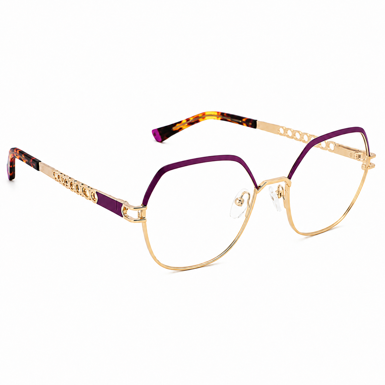 TS-29 C2 · vista 6 · Tonos cobre y rojo · Thalia Sodi Eyewear