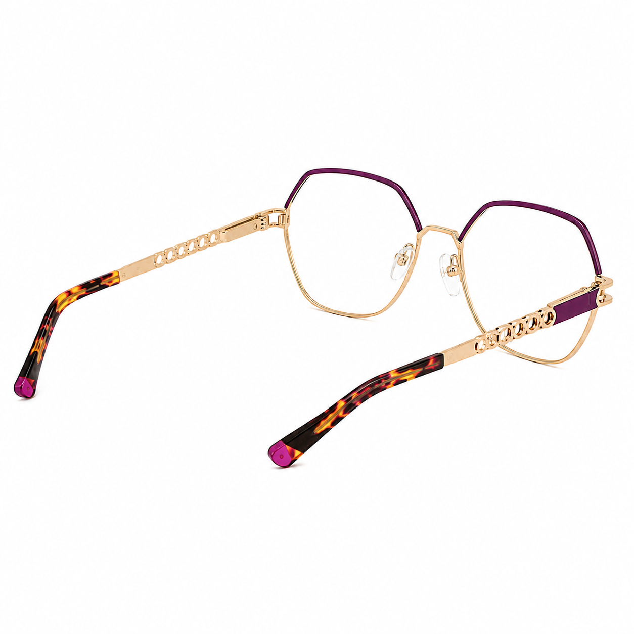 TS-29 C2 · vista 5 · Tonos cobre y rojo · Thalia Sodi Eyewear