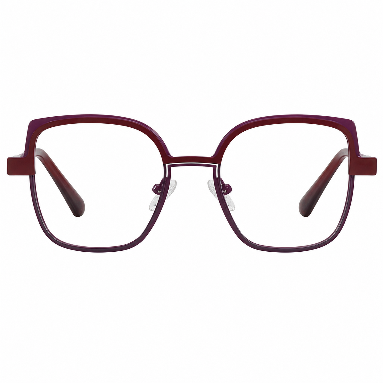 TS-37 C2 · vista frontal · Tonos vino y rojo · Thalia Sodi Eyewear