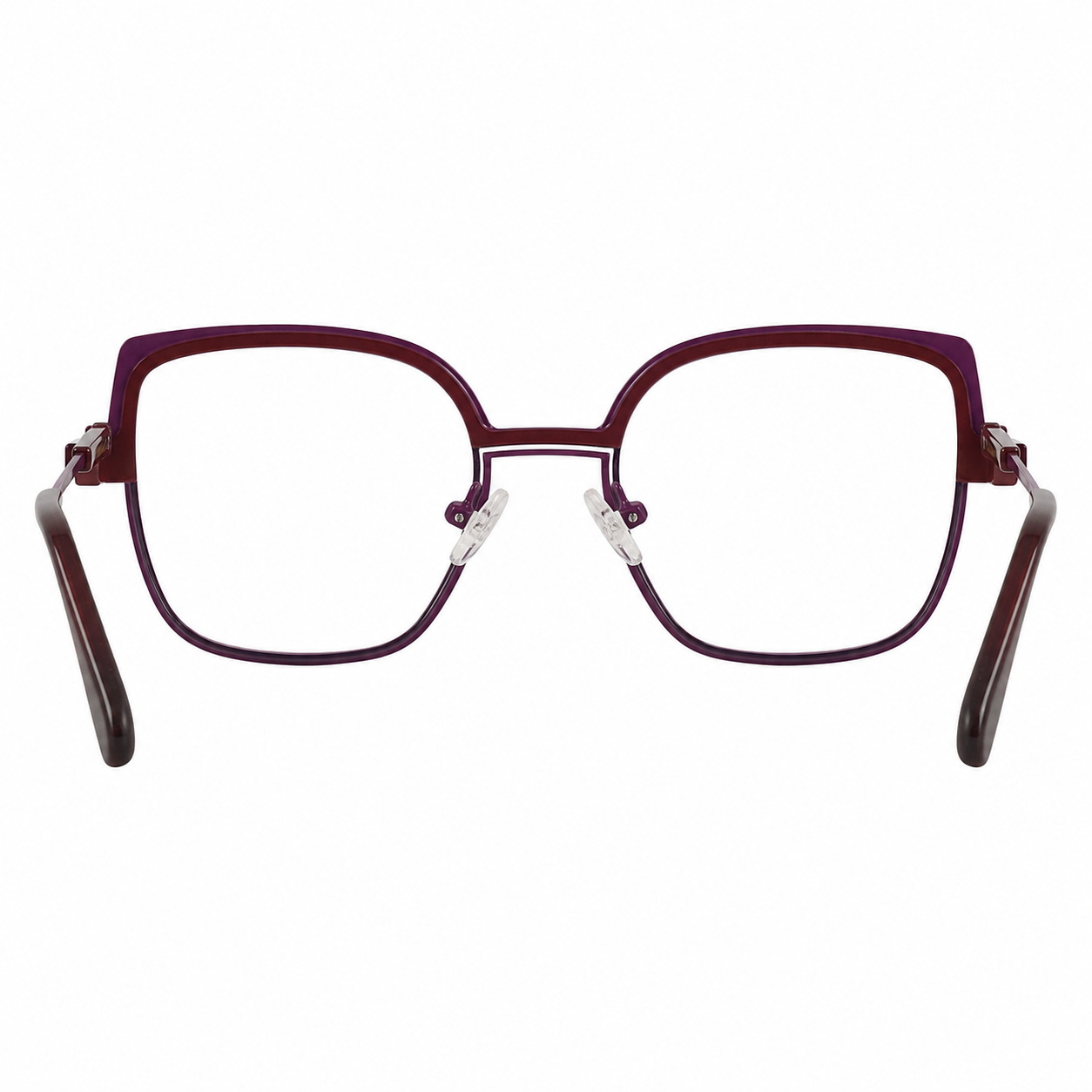 TS-37 C2 · vista 4 · Tonos vino y rojo · Thalia Sodi Eyewear