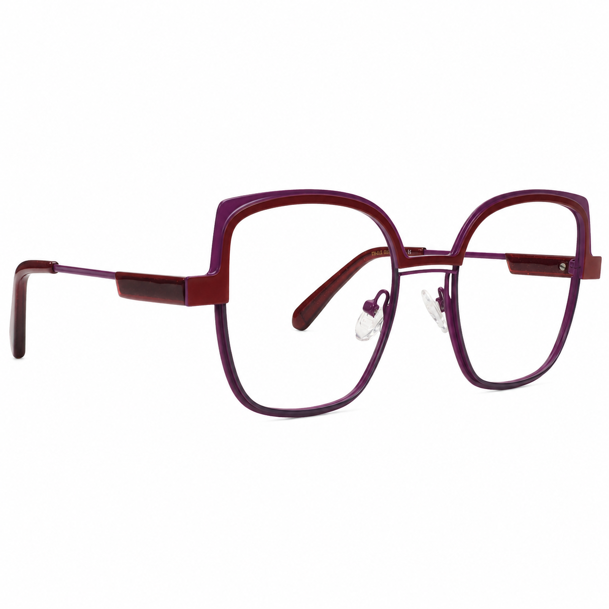 TS-37 C2 · vista 6 · Tonos vino y rojo · Thalia Sodi Eyewear