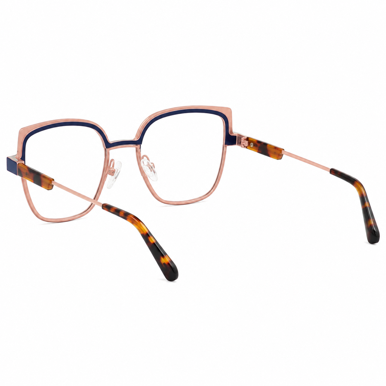 TS-37 C3 · vista diagonal izquierda · Tonos azul y rojo · Thalia Sodi Eyewear