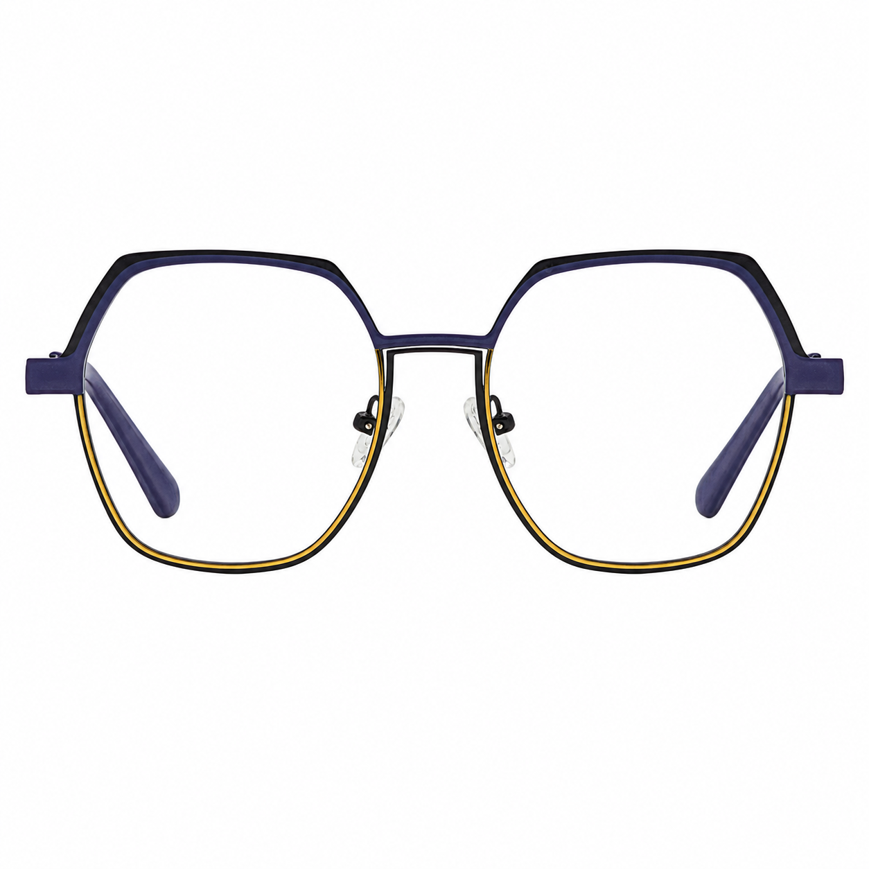 TS-38 C2 · vista frontal · Tonos azul y dorado · Thalia Sodi Eyewear