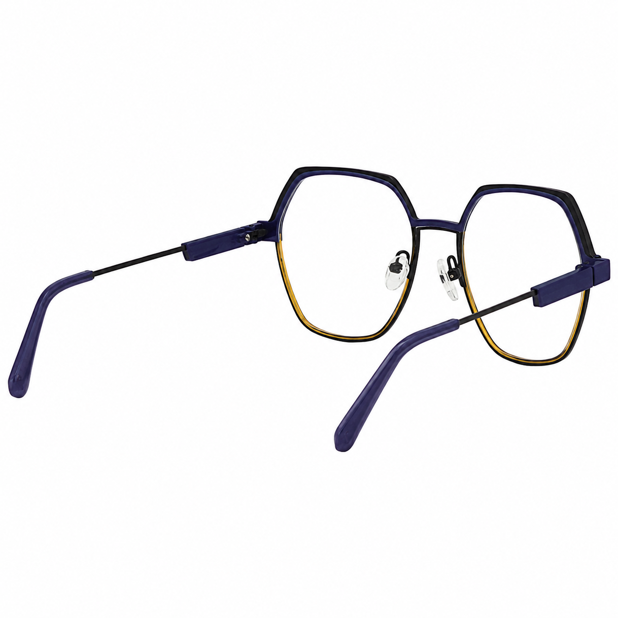 TS-38 C2 · vista 5 · Tonos azul y dorado · Thalia Sodi Eyewear