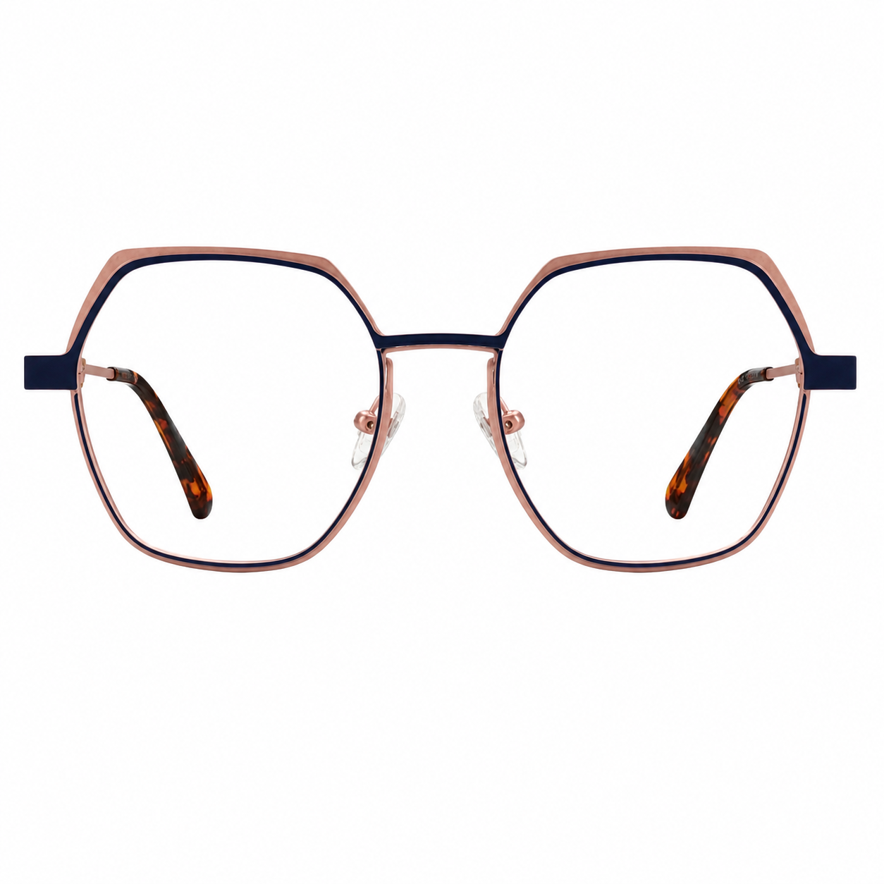 TS-38 C3 · vista frontal · Tonos azul y rojo · Thalia Sodi Eyewear