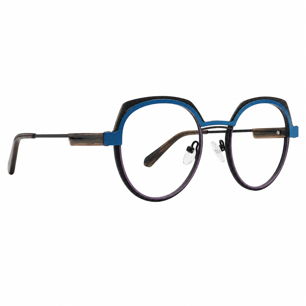 TS-39 C2 · vista 6 · Tonos gris oscuro y vino · Thalia Sodi Eyewear