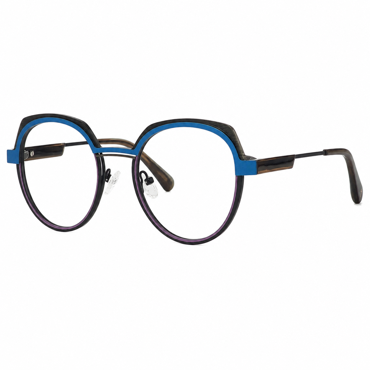 TS-39 C2 · vista diagonal derecha · Tonos gris oscuro y vino · Thalia Sodi Eyewear