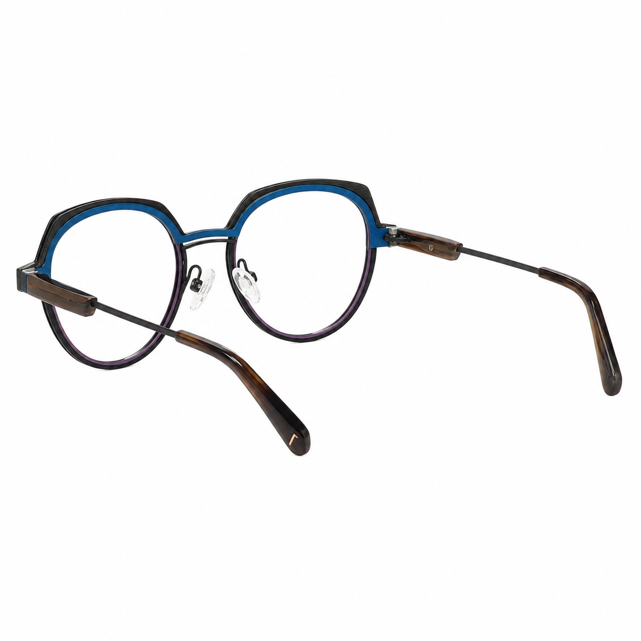 TS-39 C2 · vista diagonal izquierda · Tonos gris oscuro y vino · Thalia Sodi Eyewear