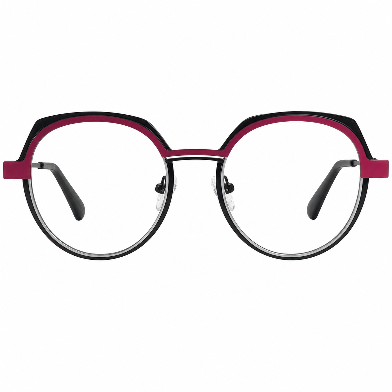 TS-39 C3 · vista frontal · Tonos negro y rojo · Thalia Sodi Eyewear