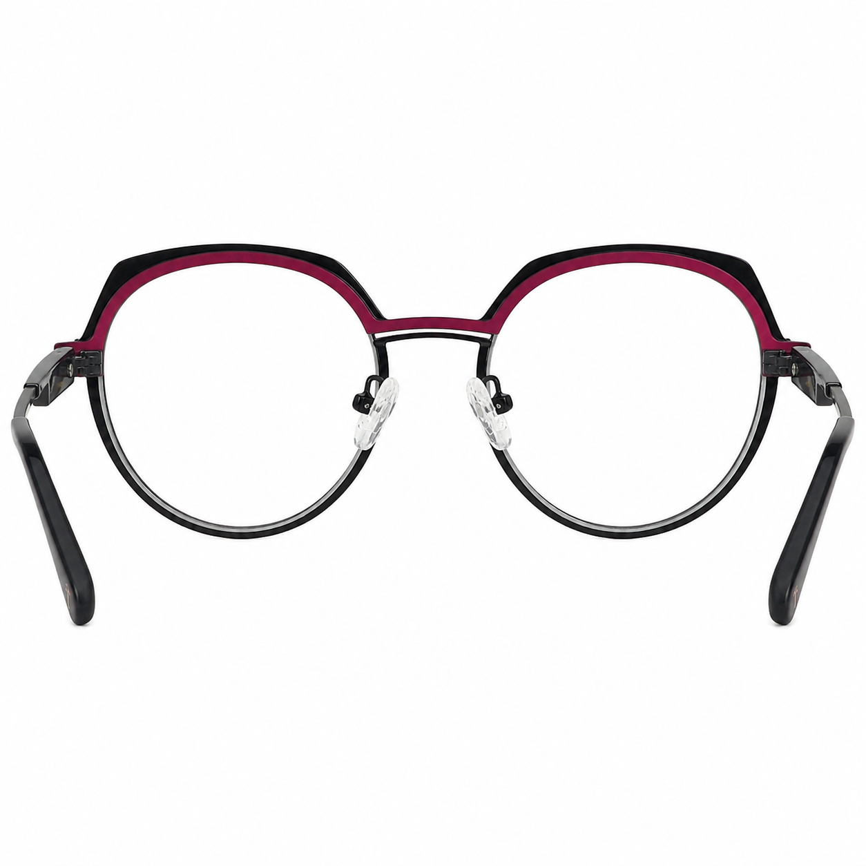 TS-39 C3 · vista 4 · Tonos negro y rojo · Thalia Sodi Eyewear