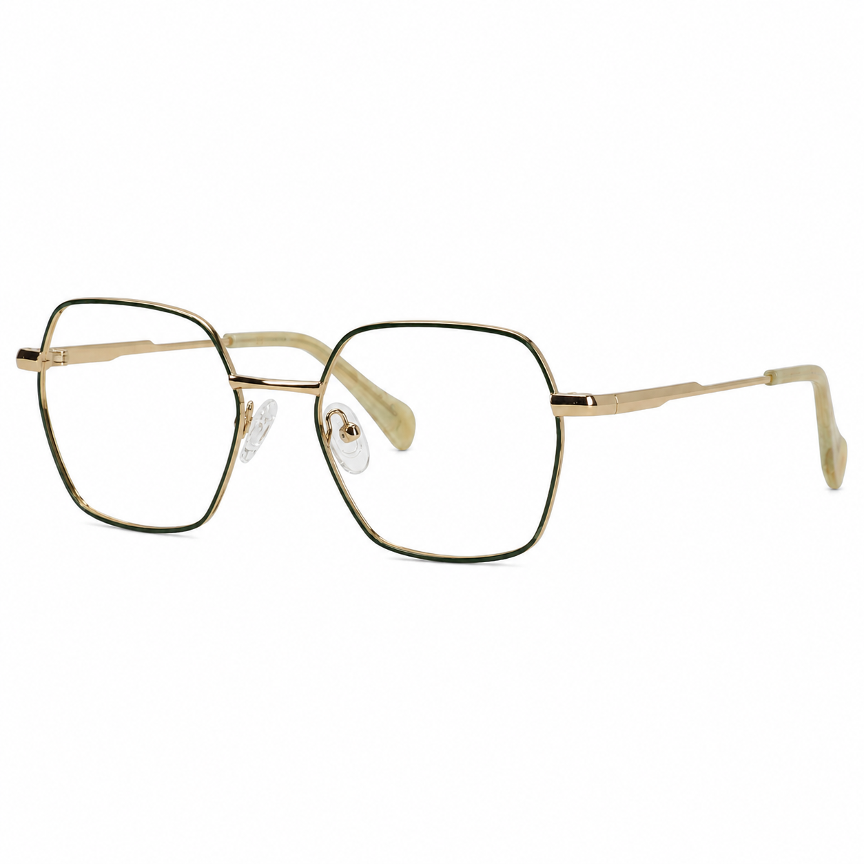 TS-40 C2 · vista diagonal derecha · Tonos cobre y negro · Thalia Sodi Eyewear